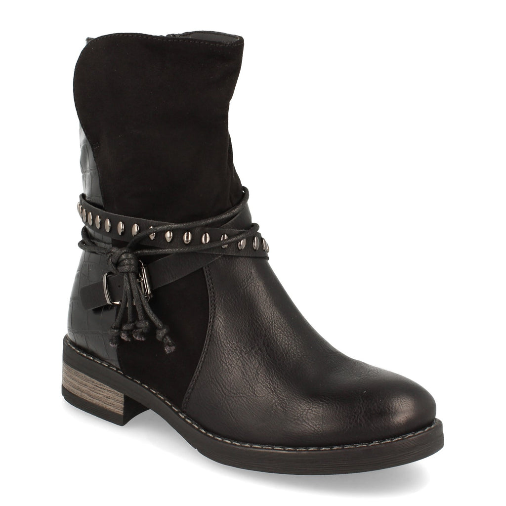 Botin Plano De Mujer Con Tachuelas