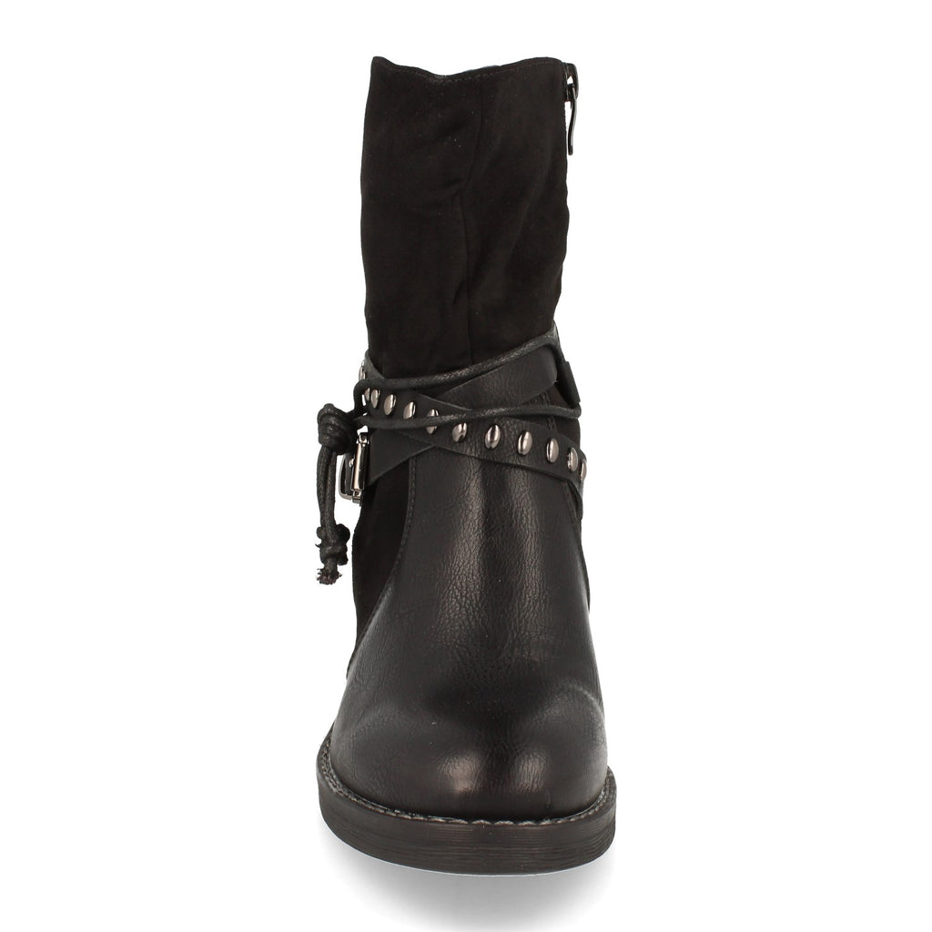 Botin Plano De Mujer Con Tachuelas