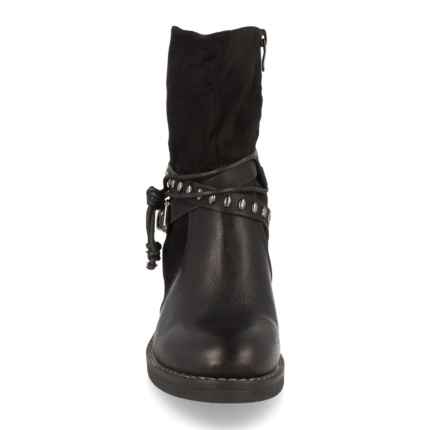 Botin Plano De Mujer Con Tachuelas