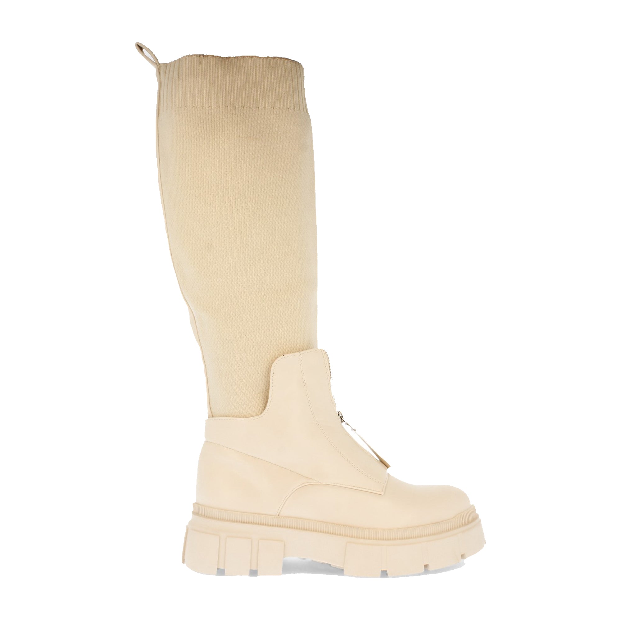 Bota de Plataforma con Caña Elástica para Mujer