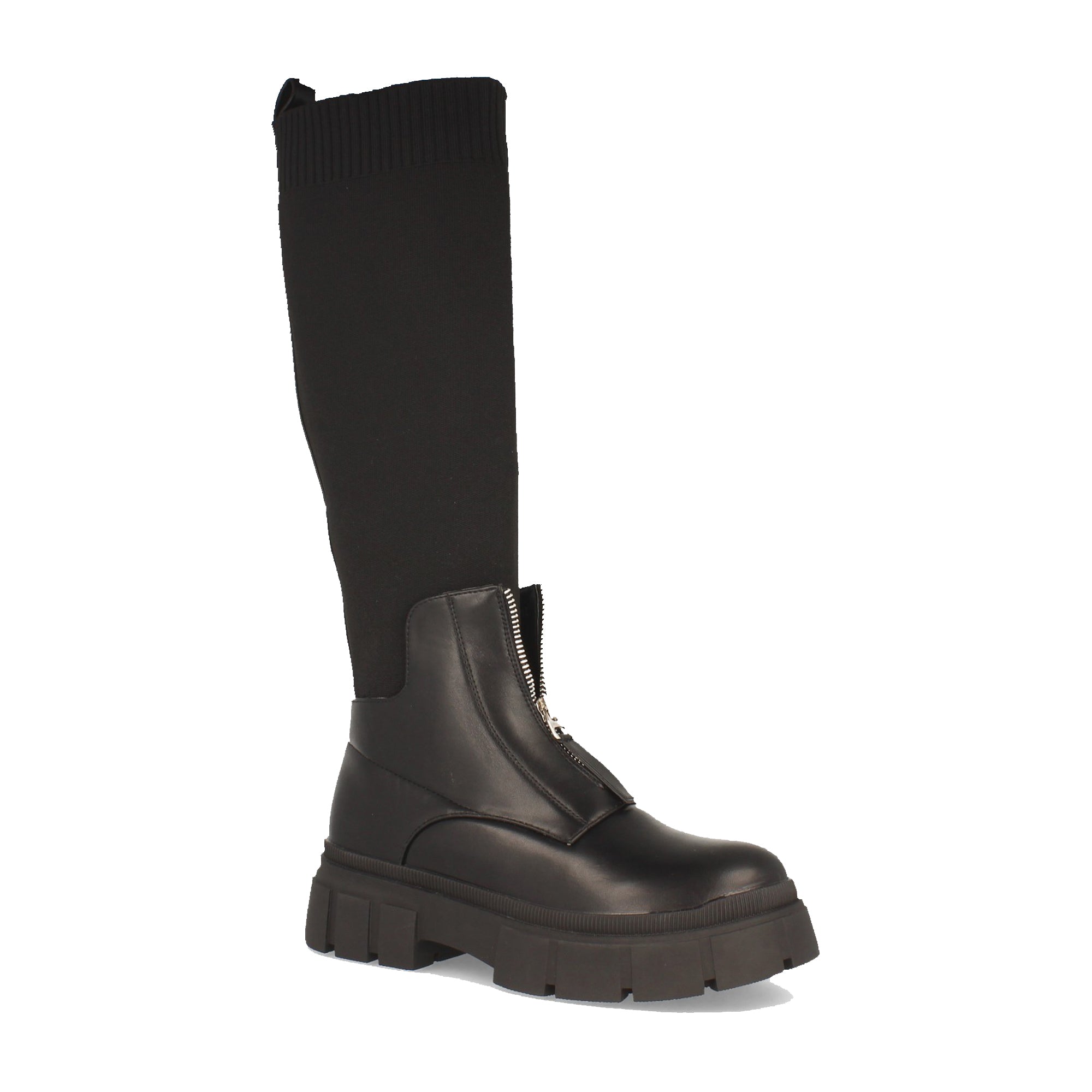 Bota de Plataforma con Caña Elástica para Mujer