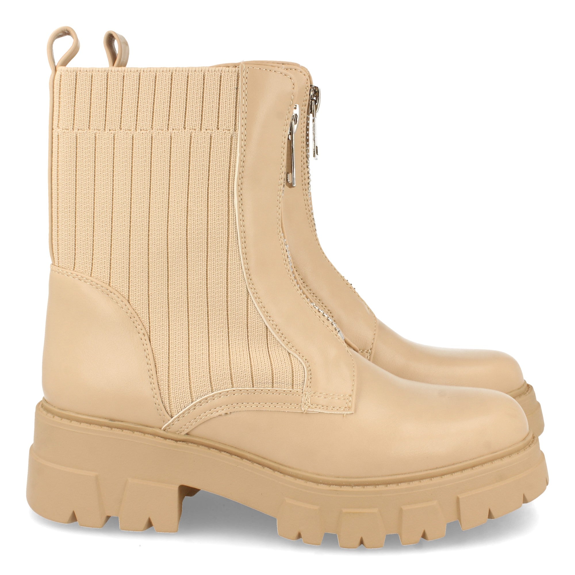 Botin De Plataforma Dentada  Para Mujer