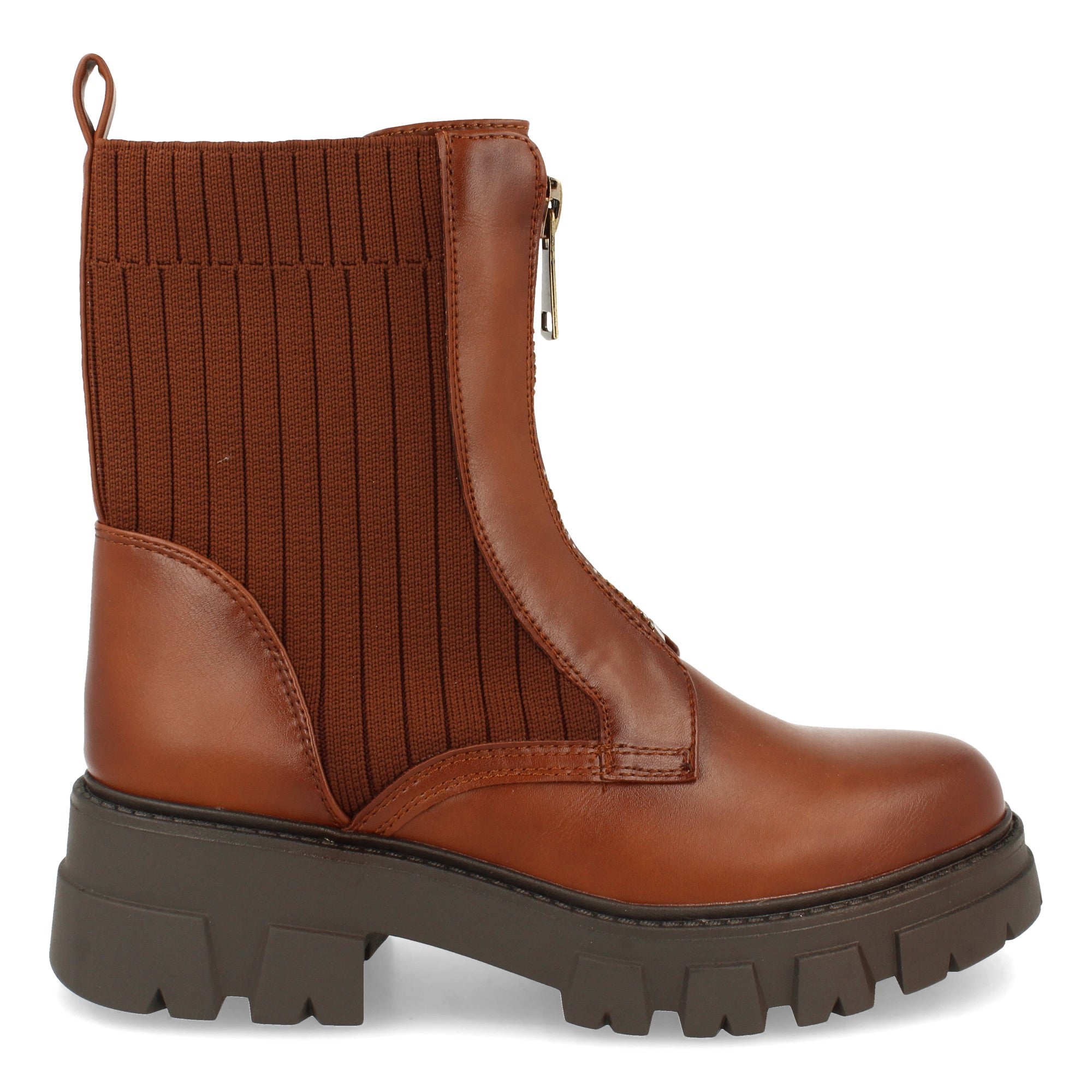 Botin De Plataforma Dentada  Para Mujer
