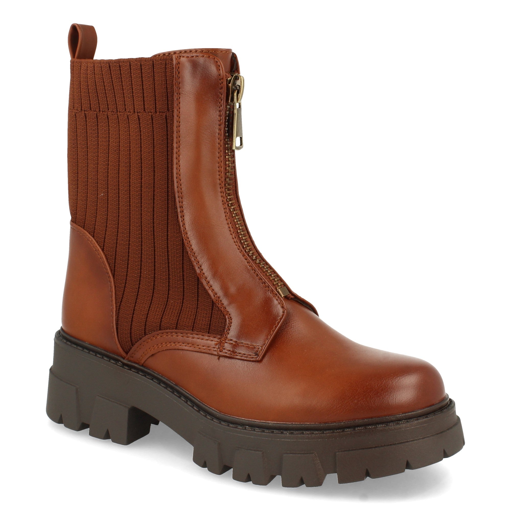Botin De Plataforma Dentada  Para Mujer