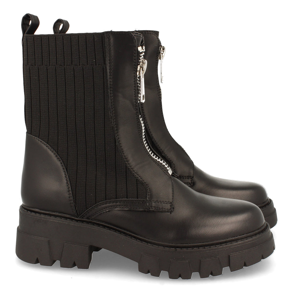 Botin De Plataforma Dentada  Para Mujer