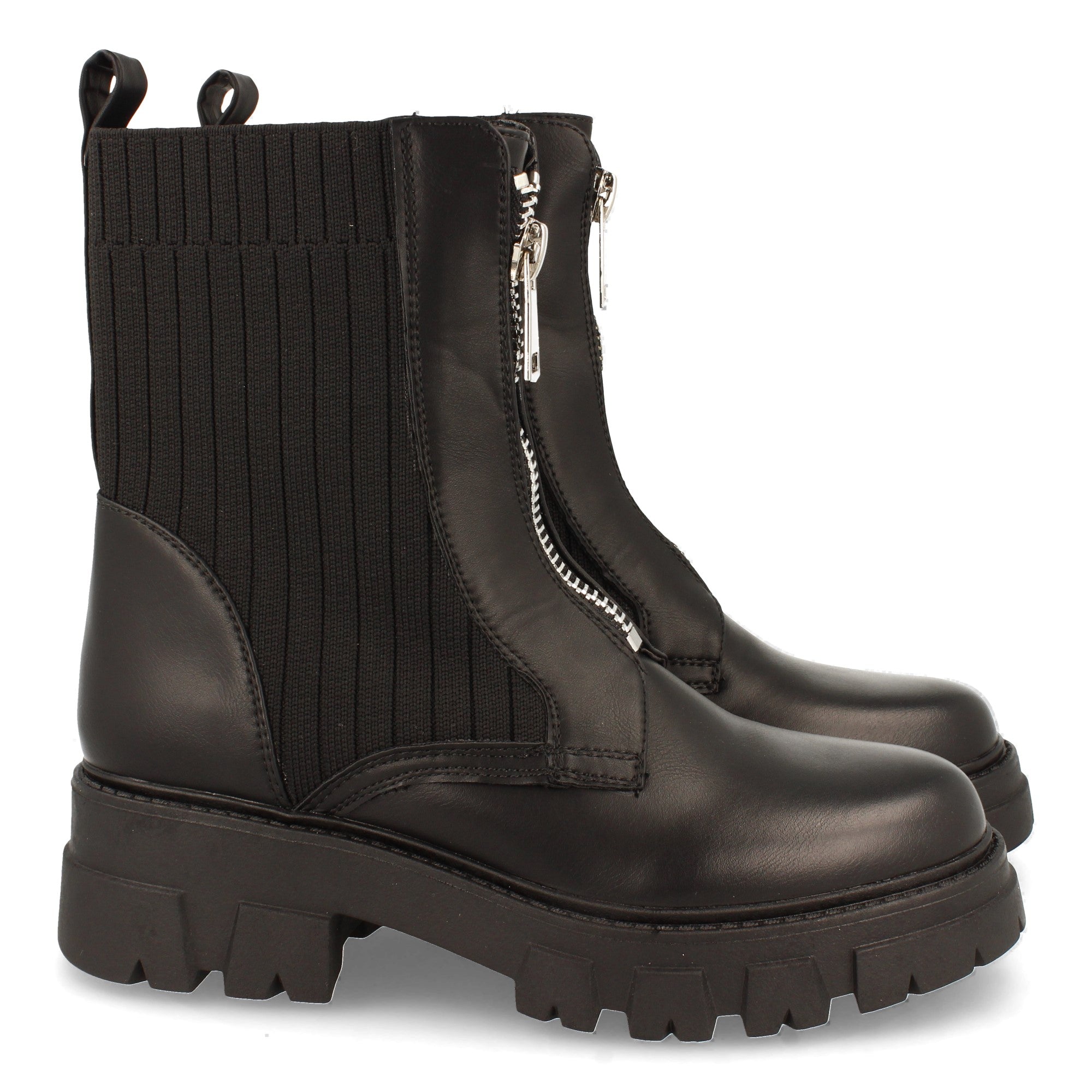 Botin De Plataforma Dentada  Para Mujer