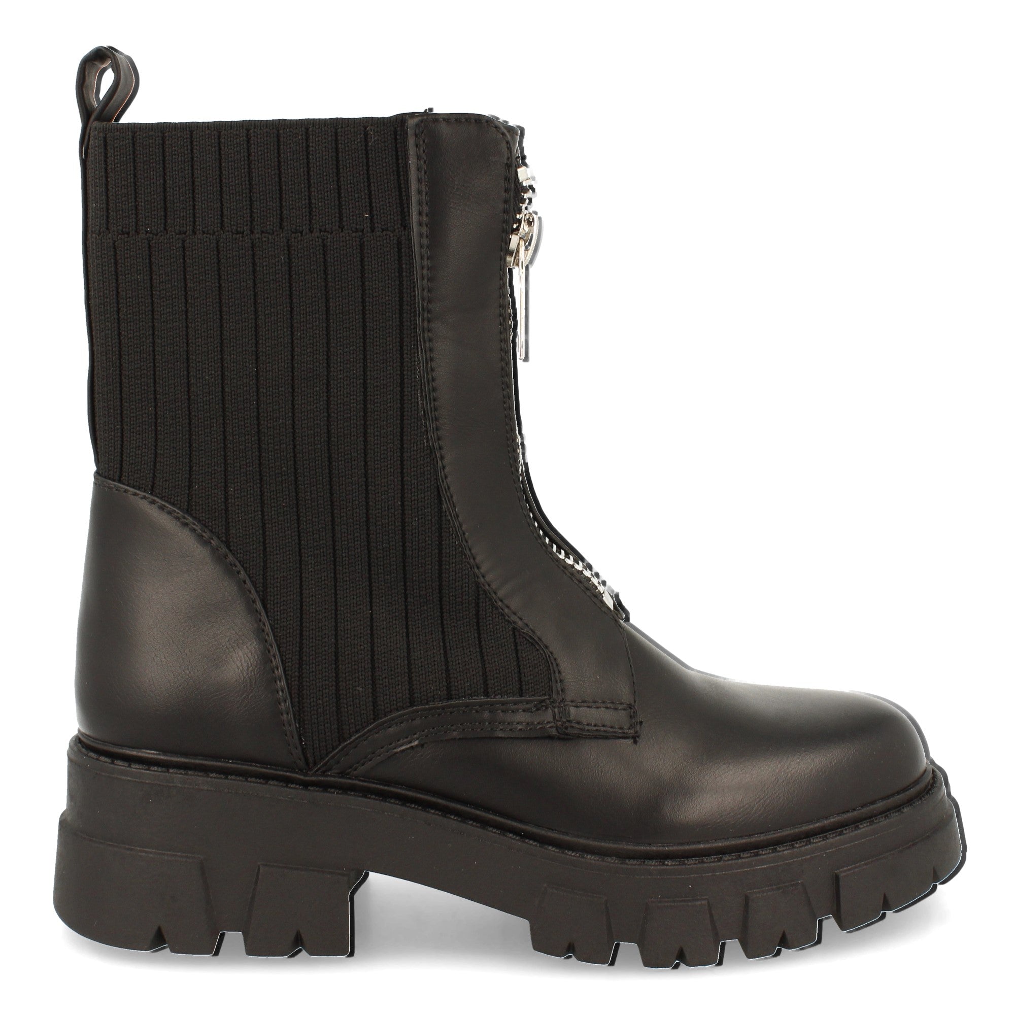 Botin De Plataforma Dentada  Para Mujer