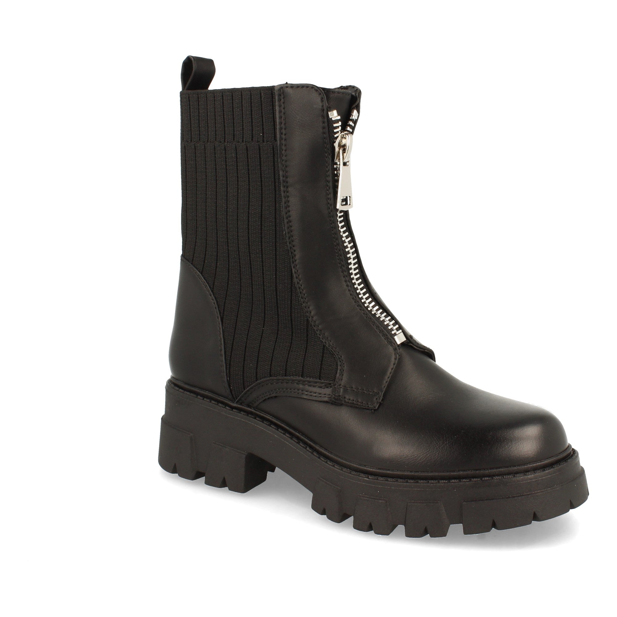 Botin De Plataforma Dentada  Para Mujer