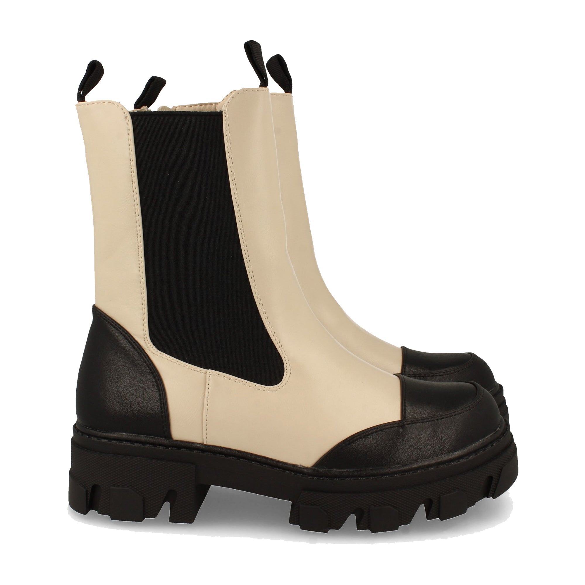Botin De Plataforma Dentada  Para Mujer