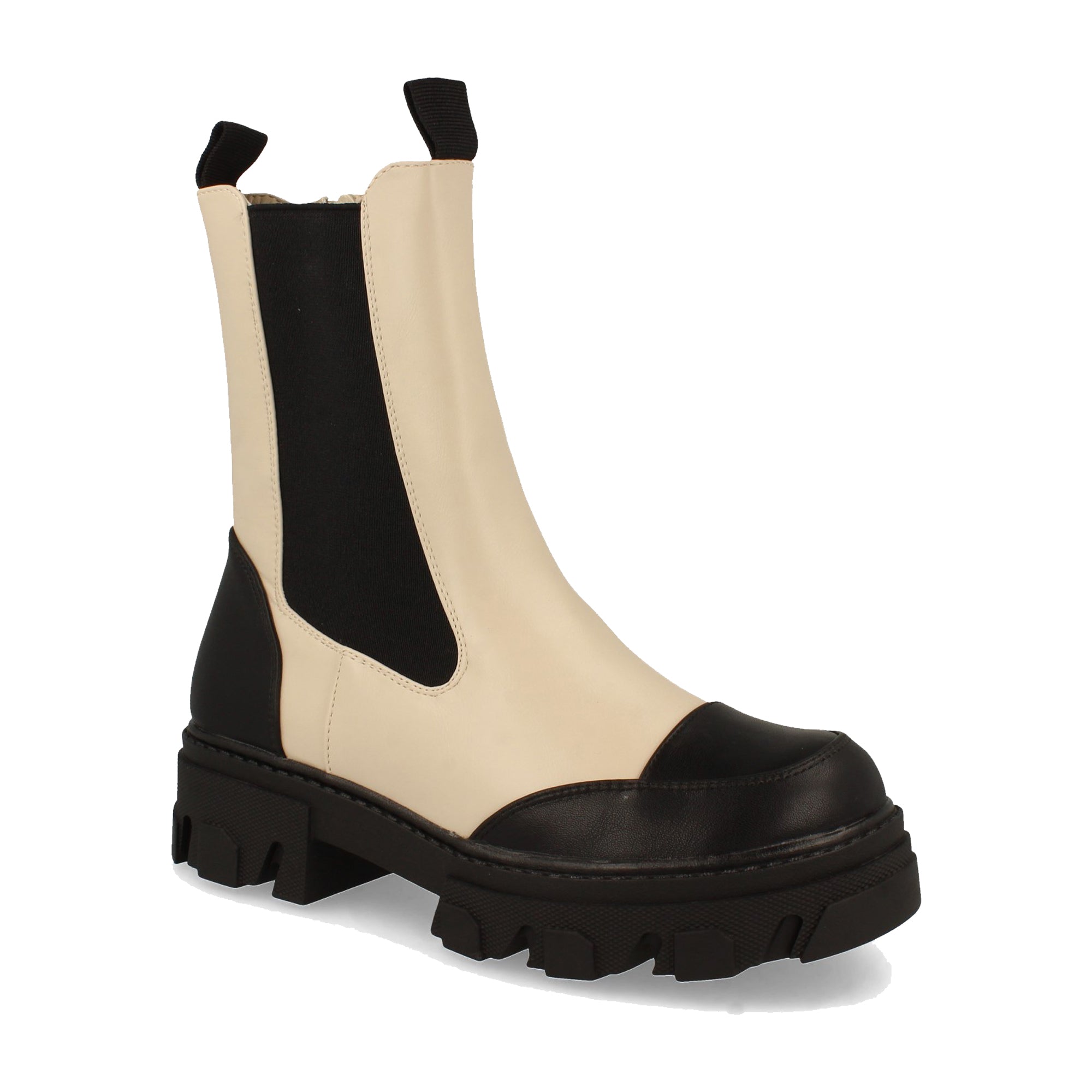 Botin De Plataforma Dentada  Para Mujer