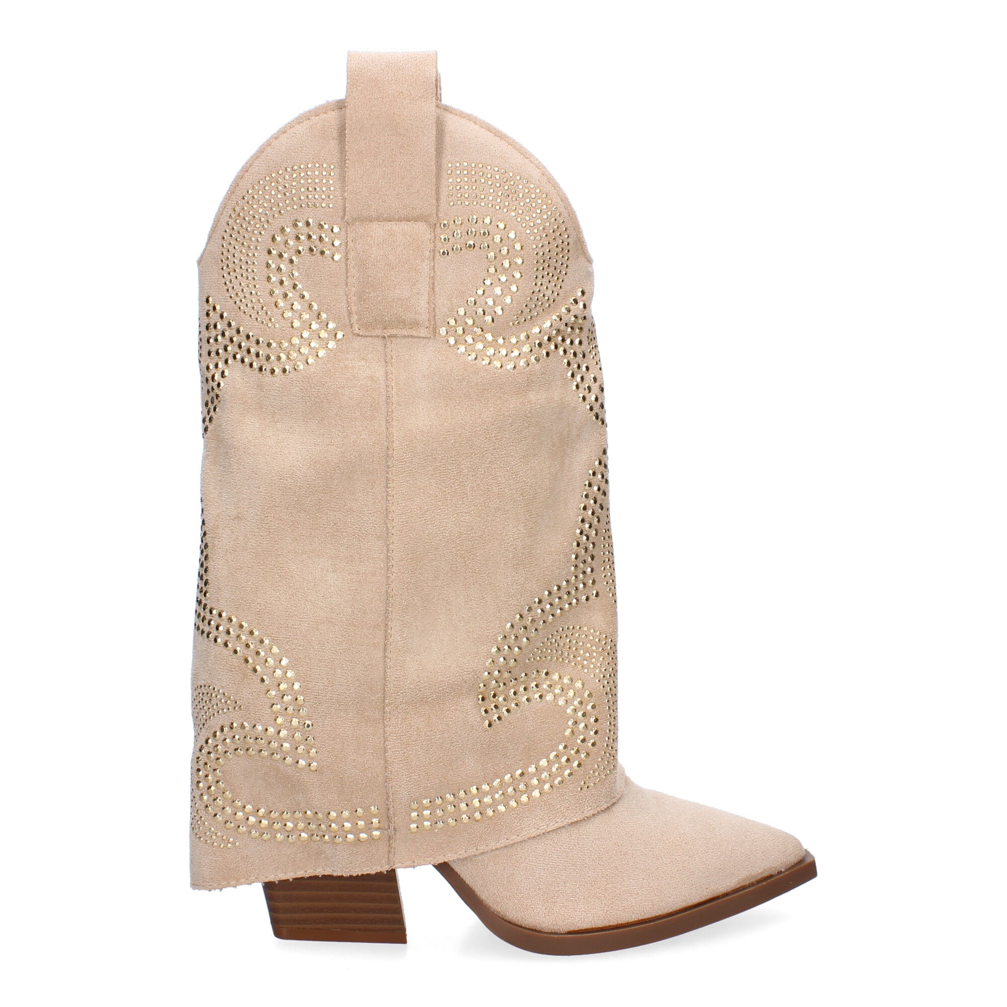 Botines De Tacón Cowboy Polaina Para Mujer