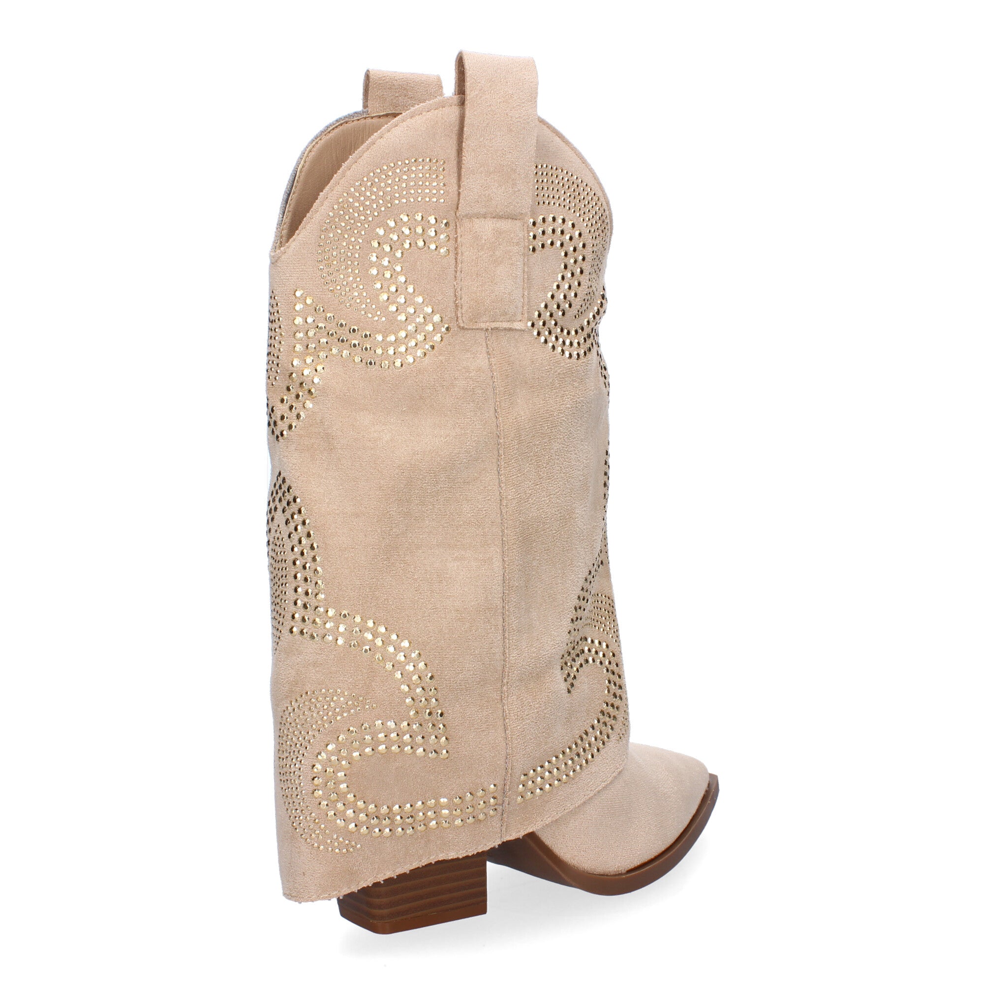 Botines De Tacón Cowboy Polaina Para Mujer