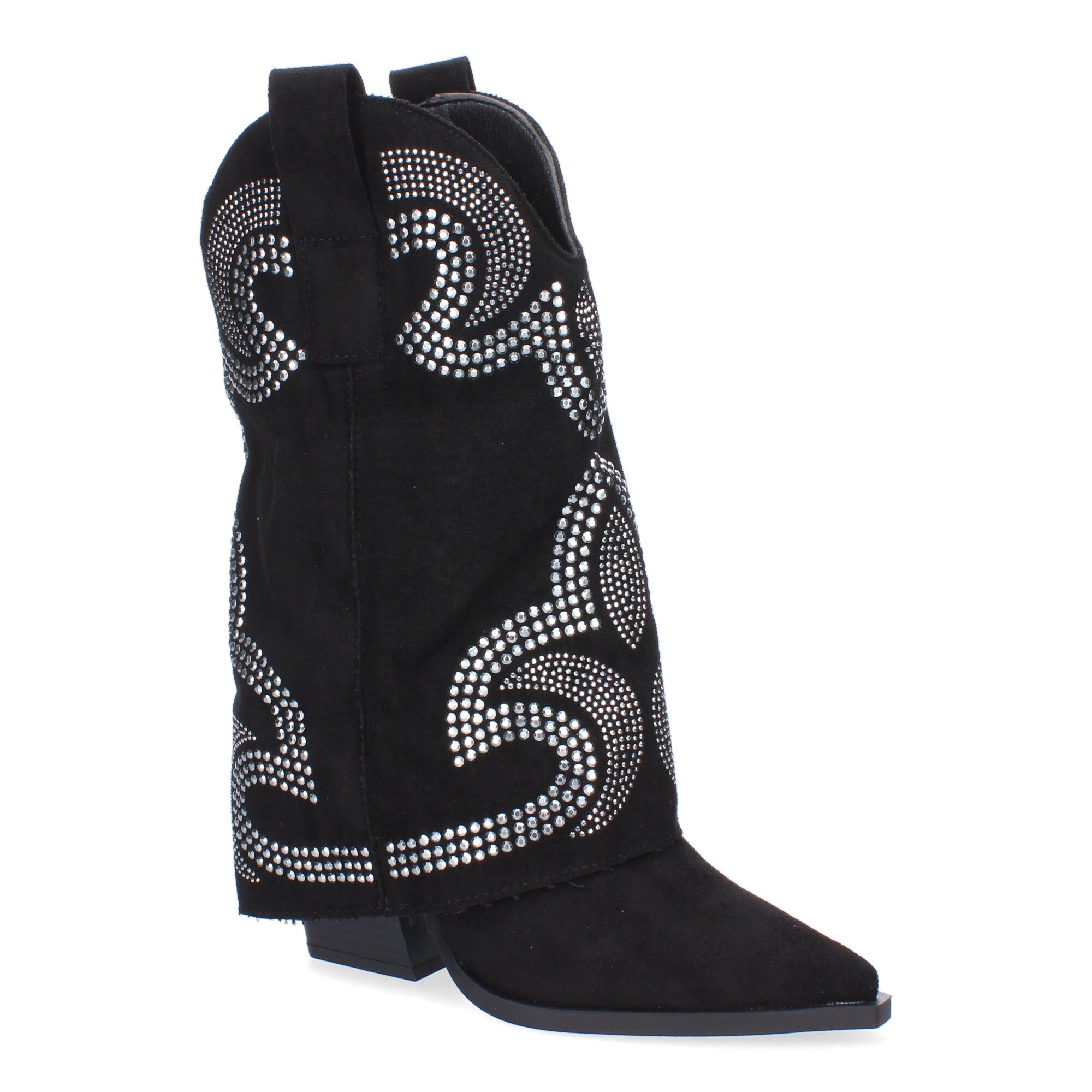 Botines De Tacón Cowboy Polaina Para Mujer