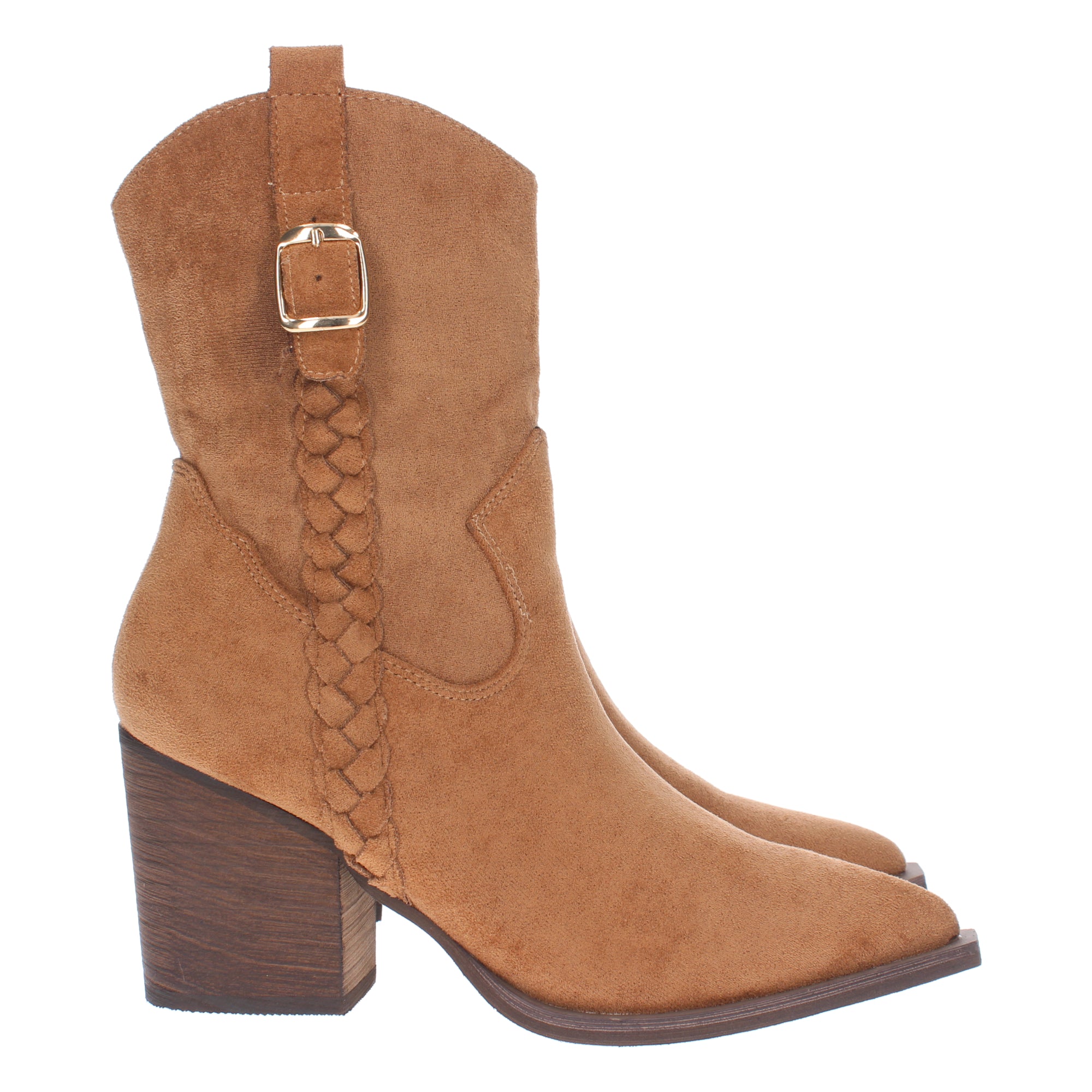 Botines Camperos  De Tacon Para Mujer