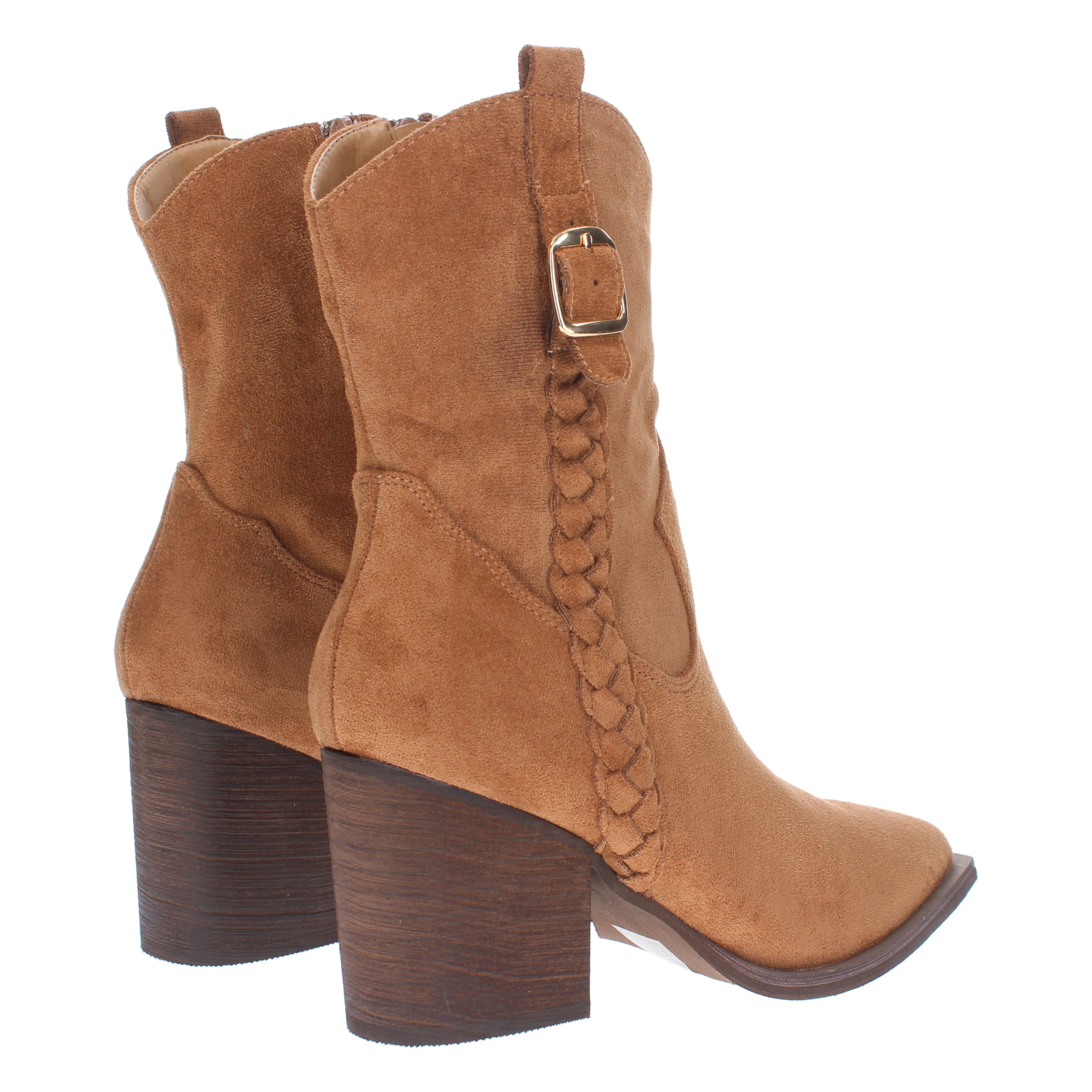 Botines Camperos  De Tacon Para Mujer