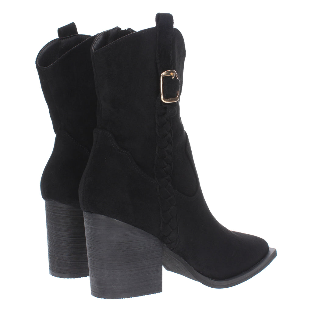 Botines Camperos  De Tacon Para Mujer