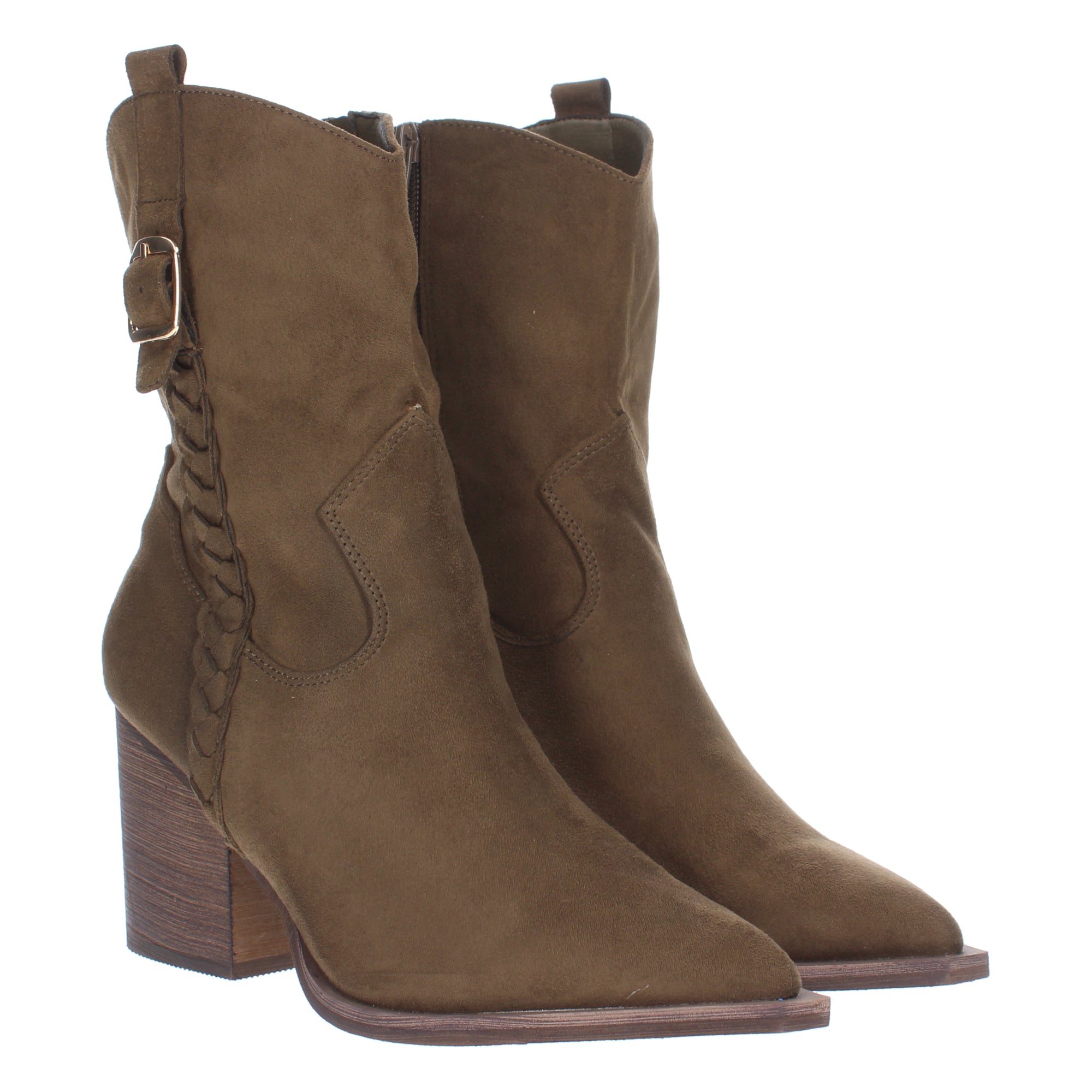 Botines Camperos De Tacon Para Mujer