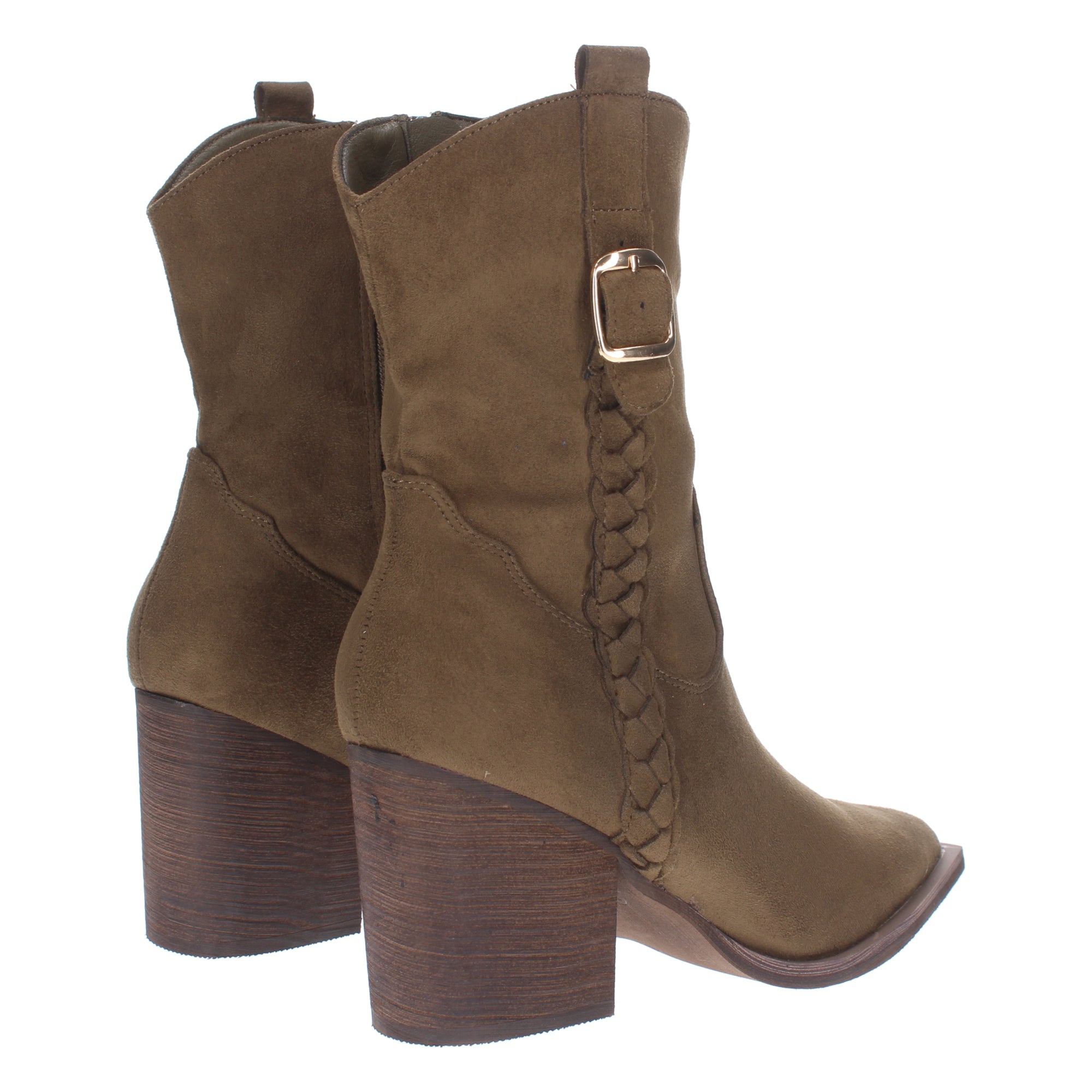 Botines Camperos De Tacon Para Mujer