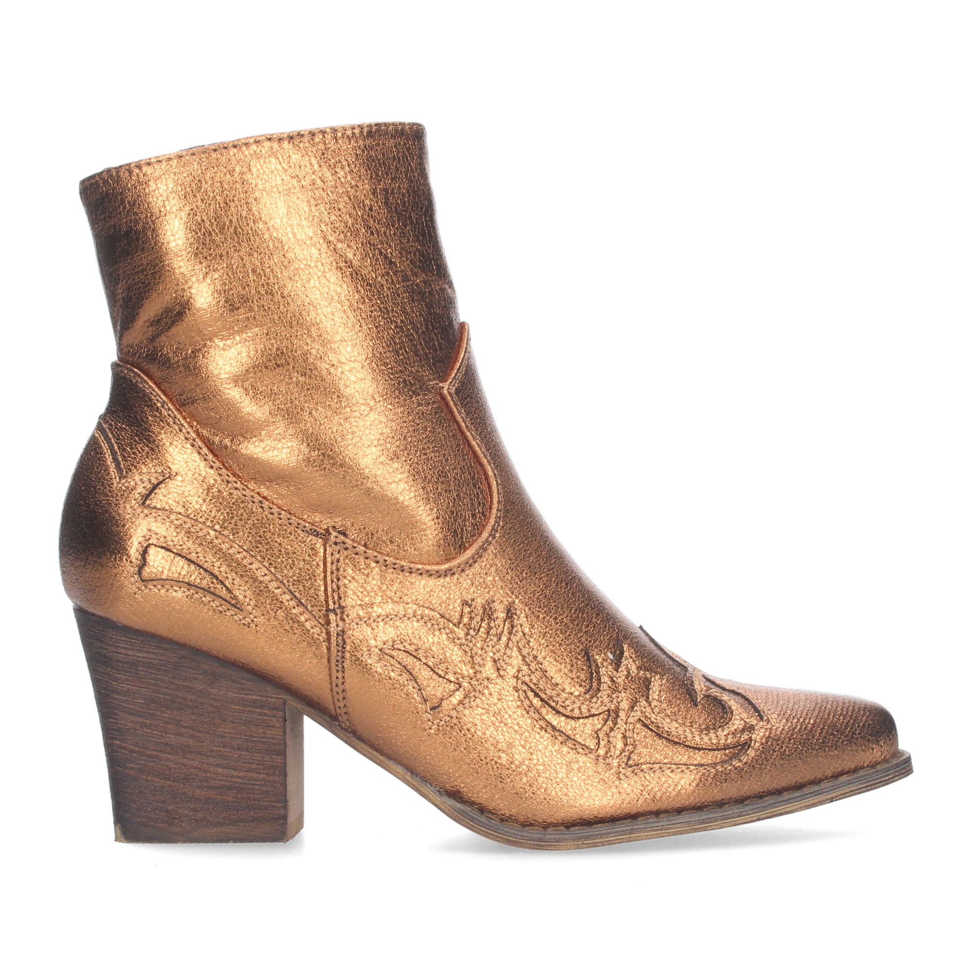 Botines Camperos Cowboy De Tacon Para Mujer