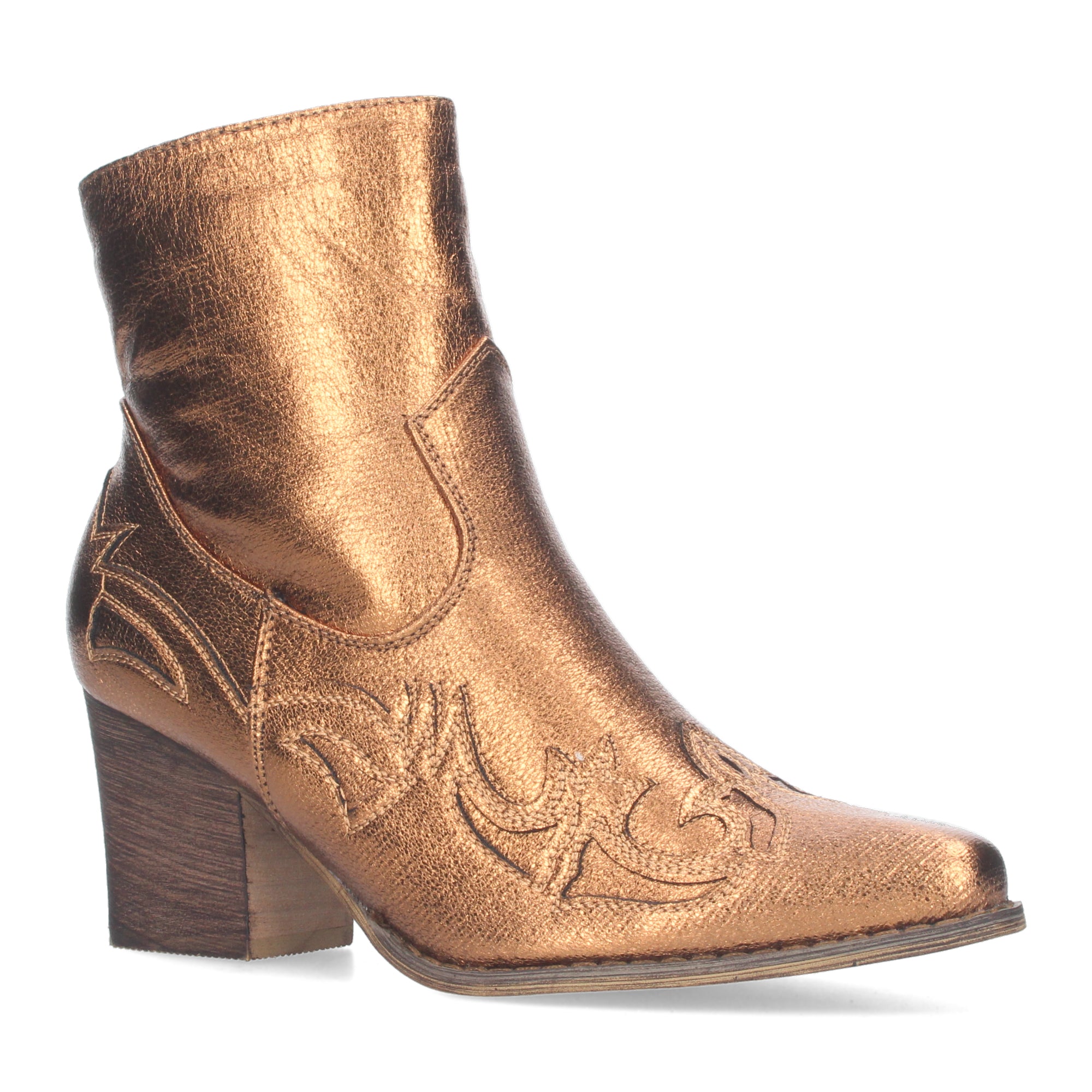 Botines Camperos Cowboy De Tacon Para Mujer