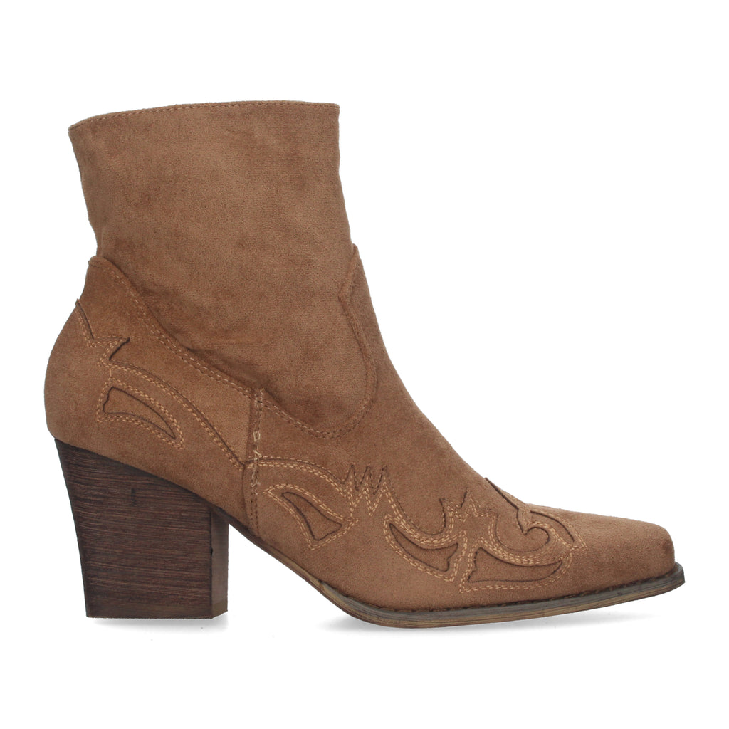 Botines Camperos Cowboy De Tacon Para Mujer