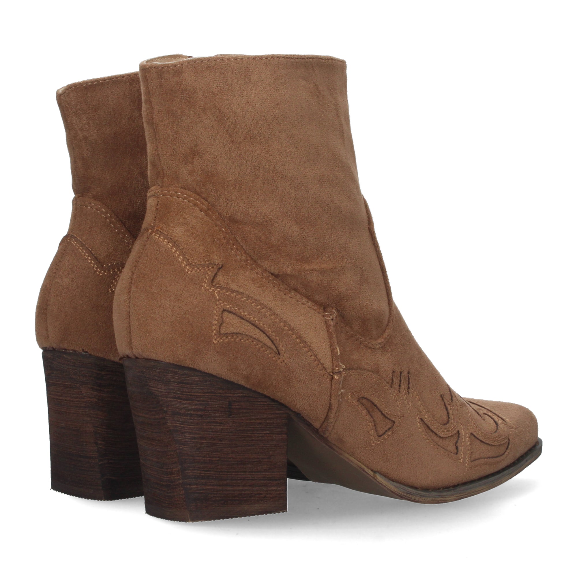 Botines Camperos Cowboy De Tacon Para Mujer