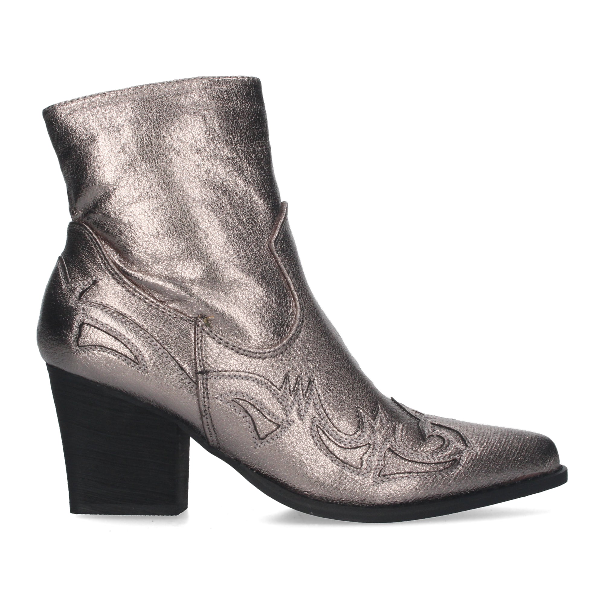 Botines Camperos Cowboy De Tacon Para Mujer