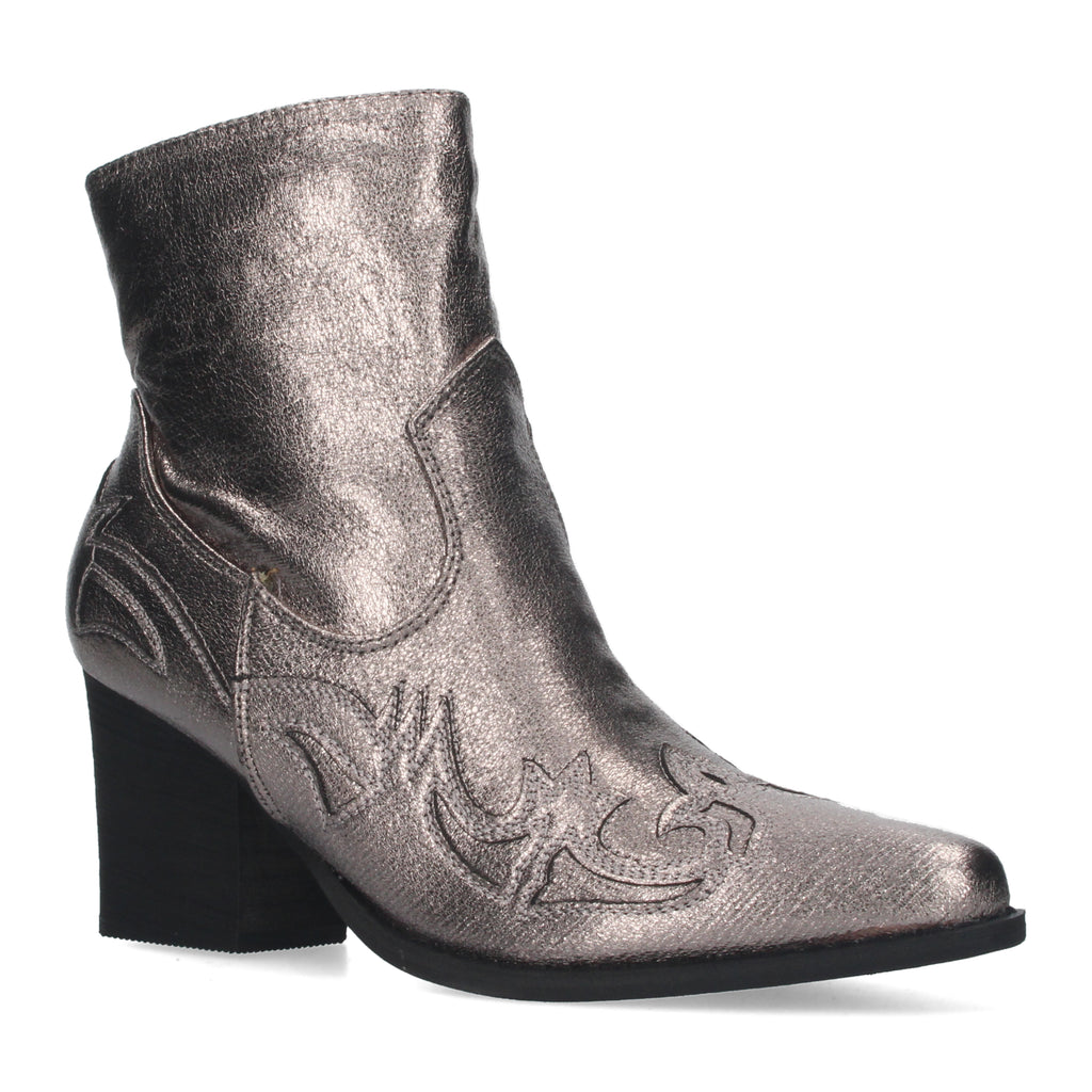 Botines Camperos Cowboy De Tacon Para Mujer
