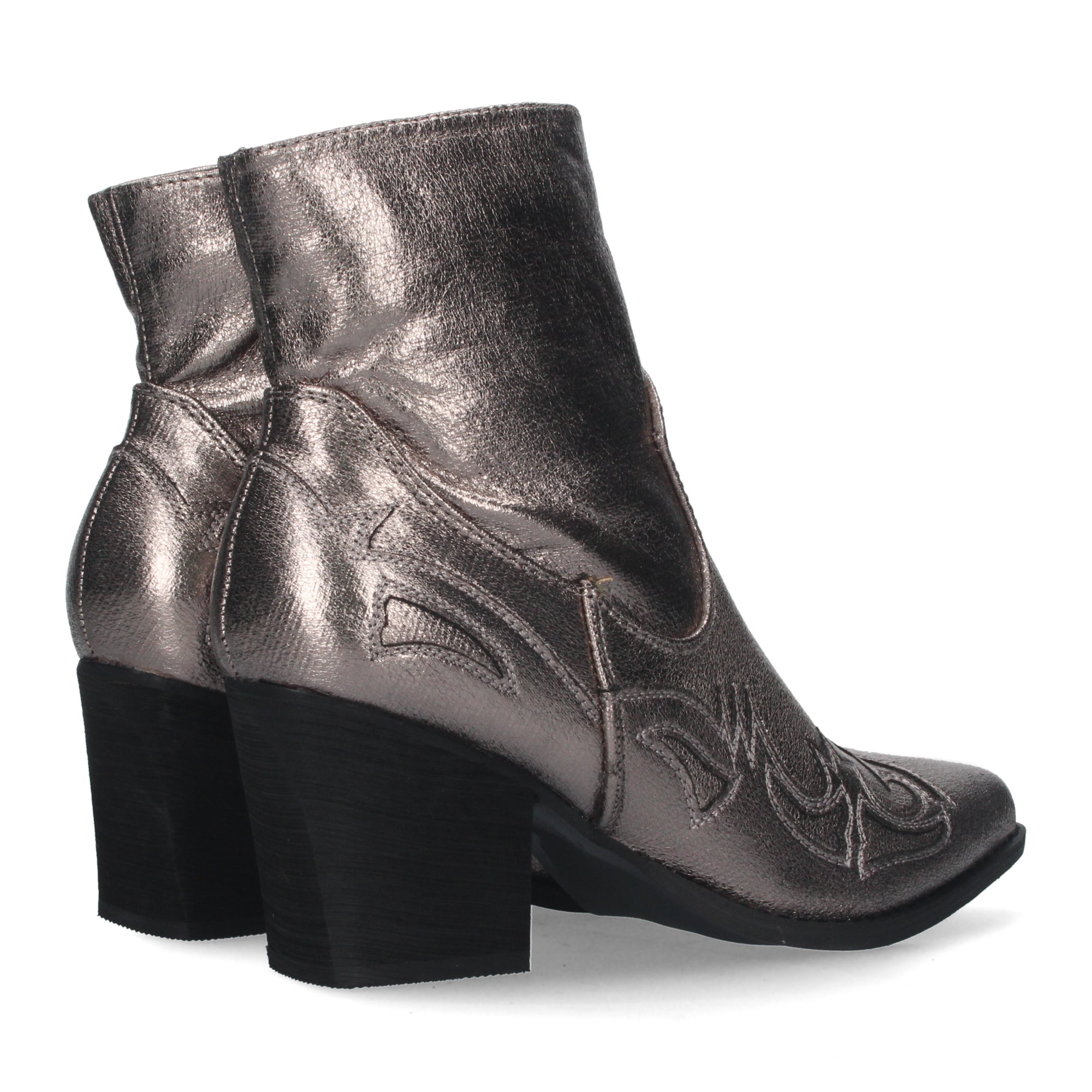 Botines Camperos Cowboy De Tacon Para Mujer