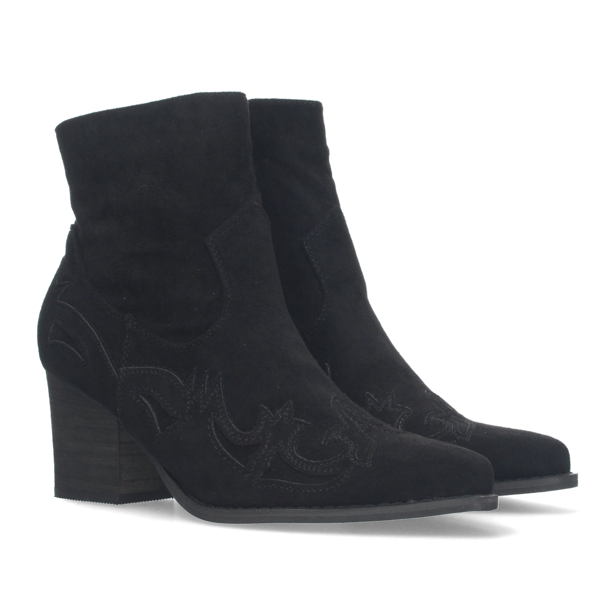 Botines Camperos Cowboy De Tacon Para Mujer
