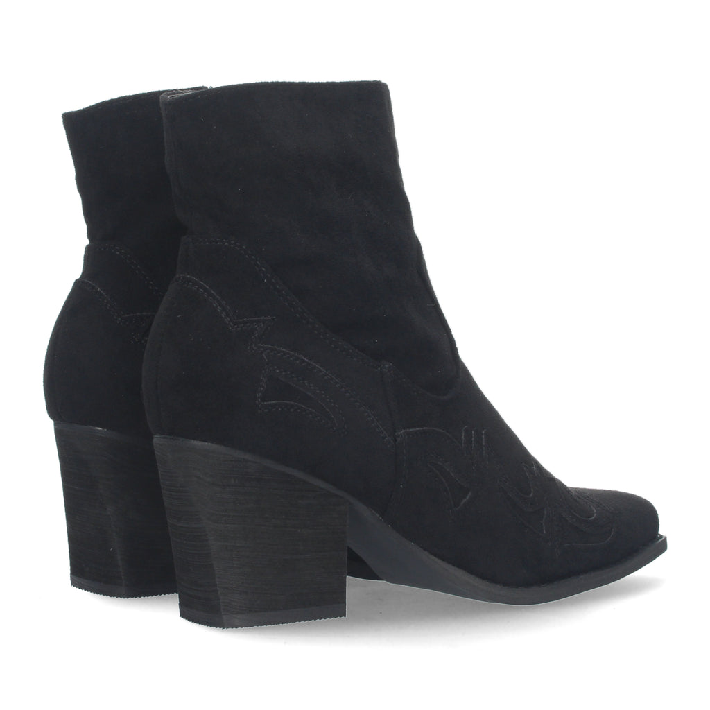 Botines Camperos Cowboy De Tacon Para Mujer