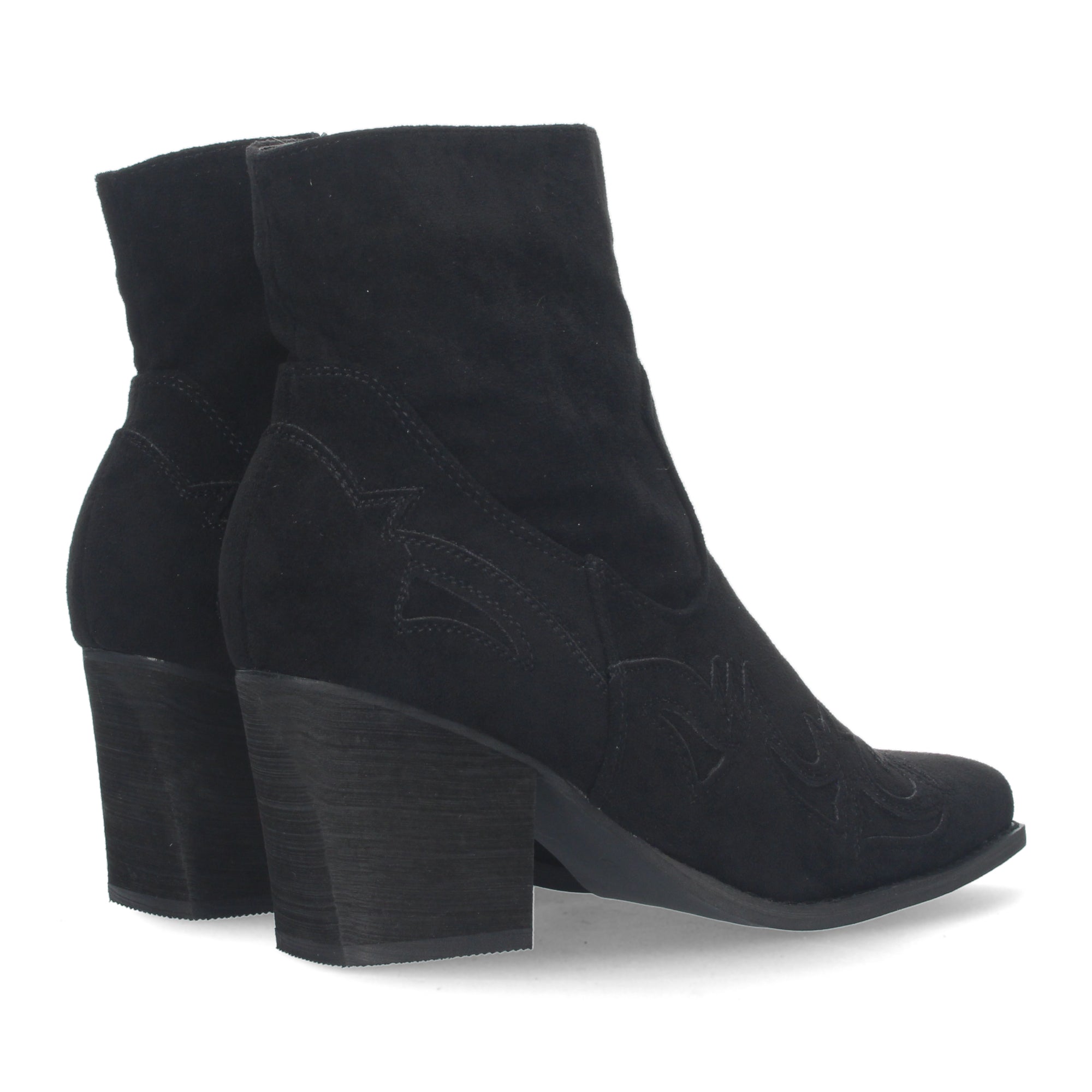 Botines Camperos Cowboy De Tacon Para Mujer