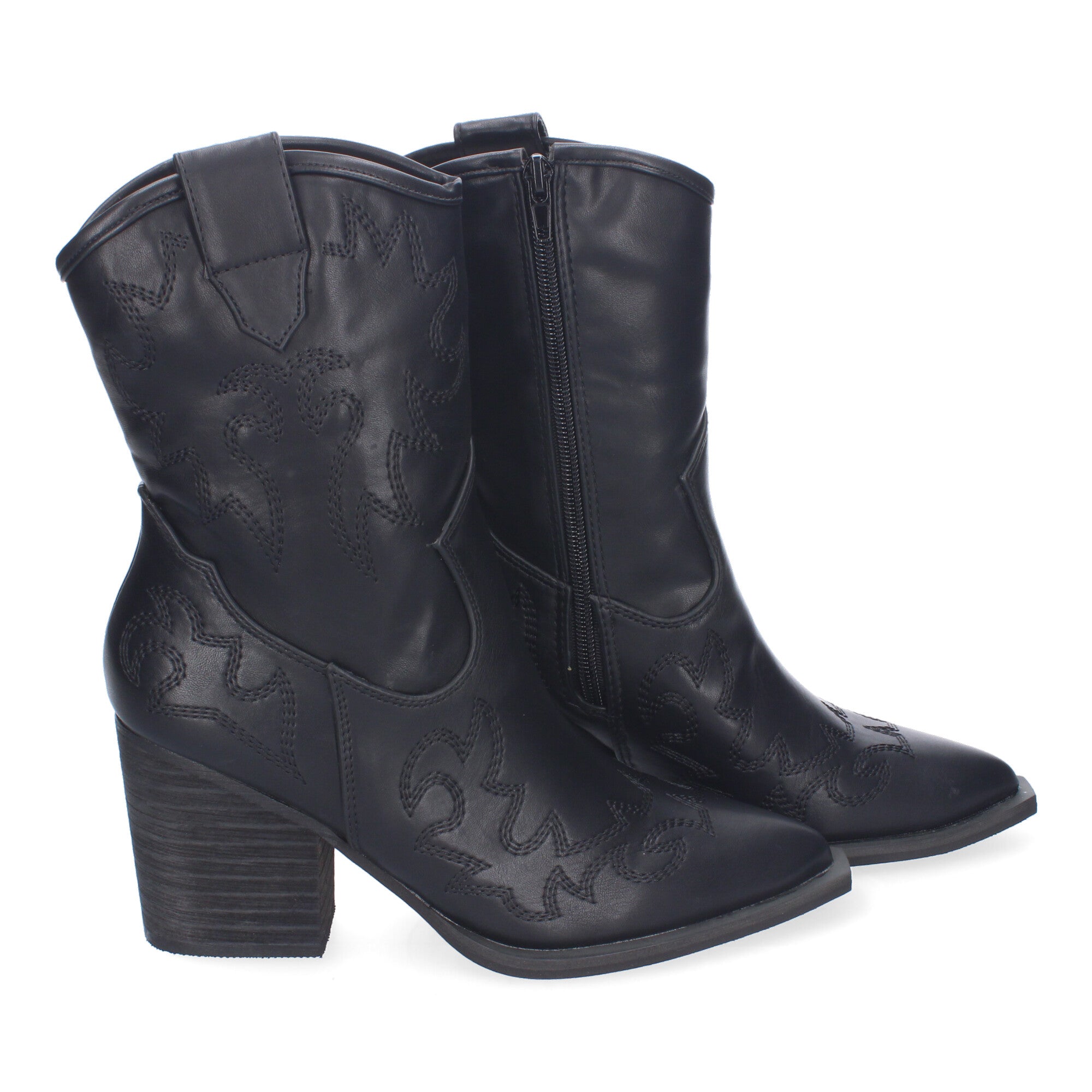 Botines Cowboy Elegantes  Para Mujer