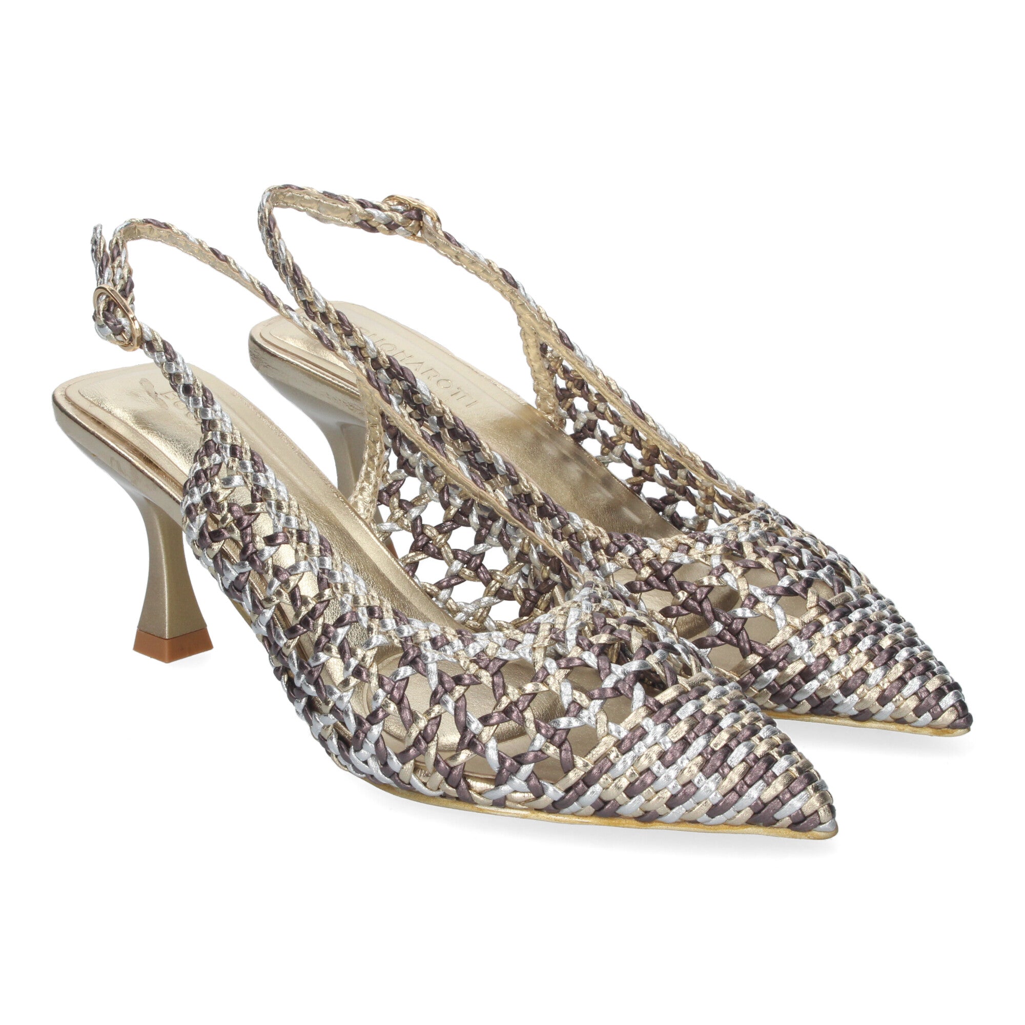Zapato Multicolor de Salon de Tacon Fino para Mujer