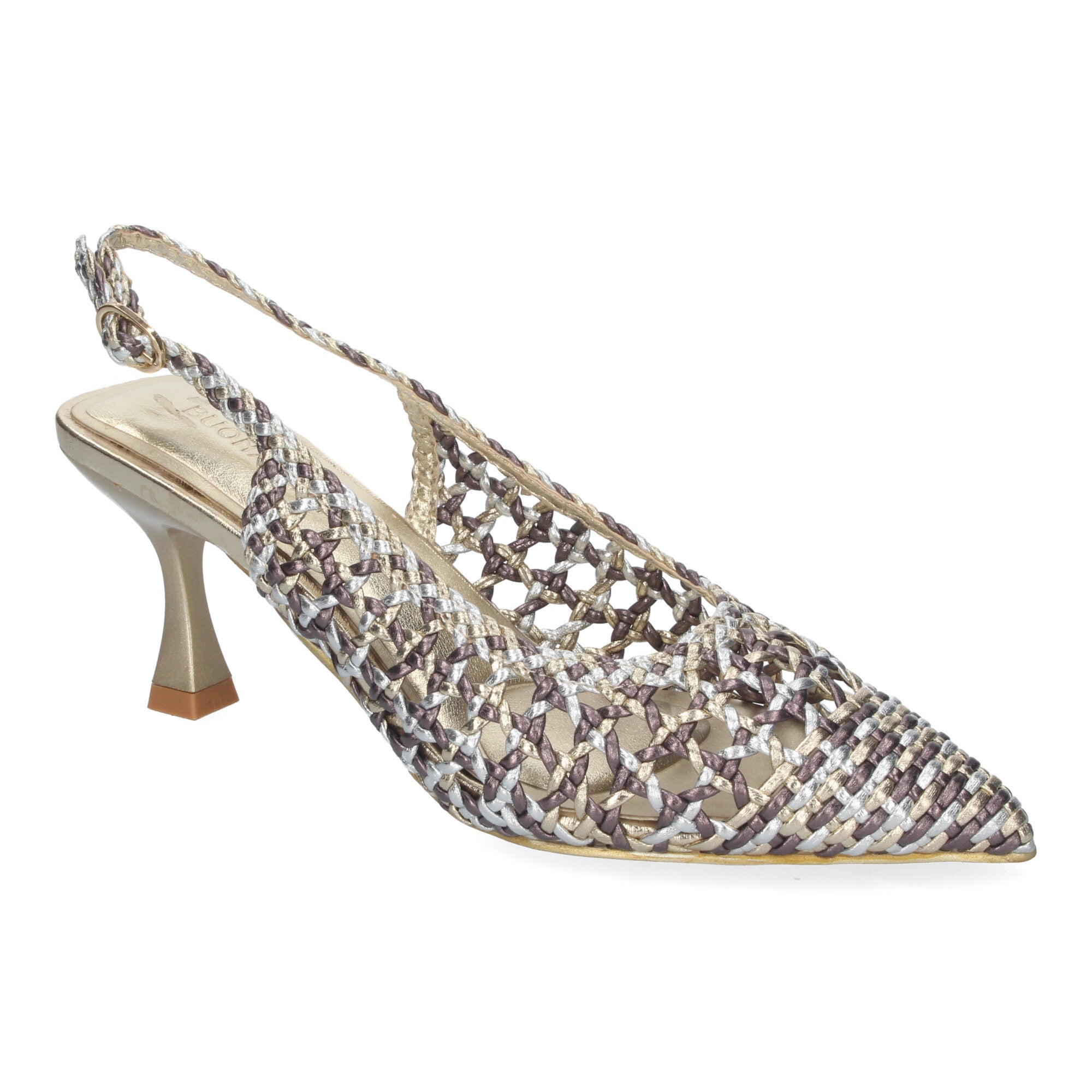 Zapato Multicolor de Salon de Tacon Fino para Mujer