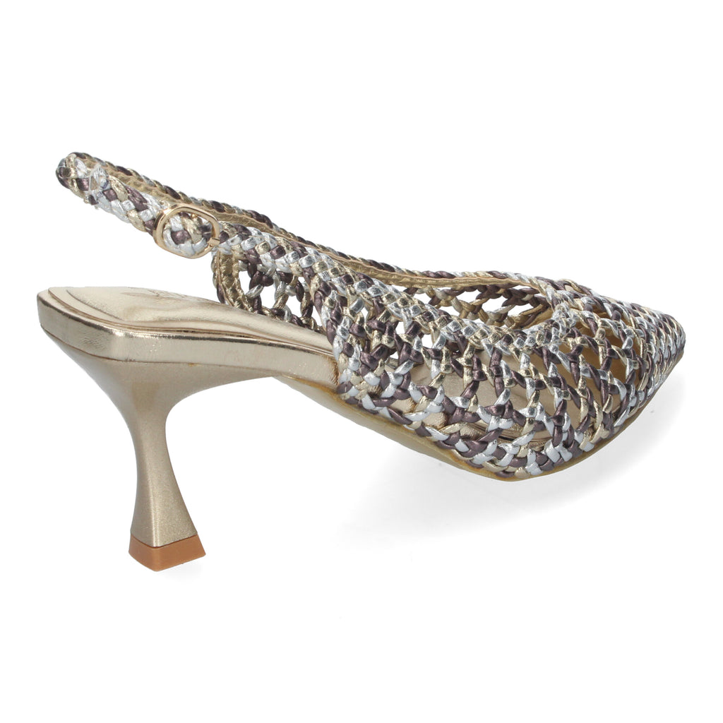 Zapato Multicolor de Salon de Tacon Fino para Mujer