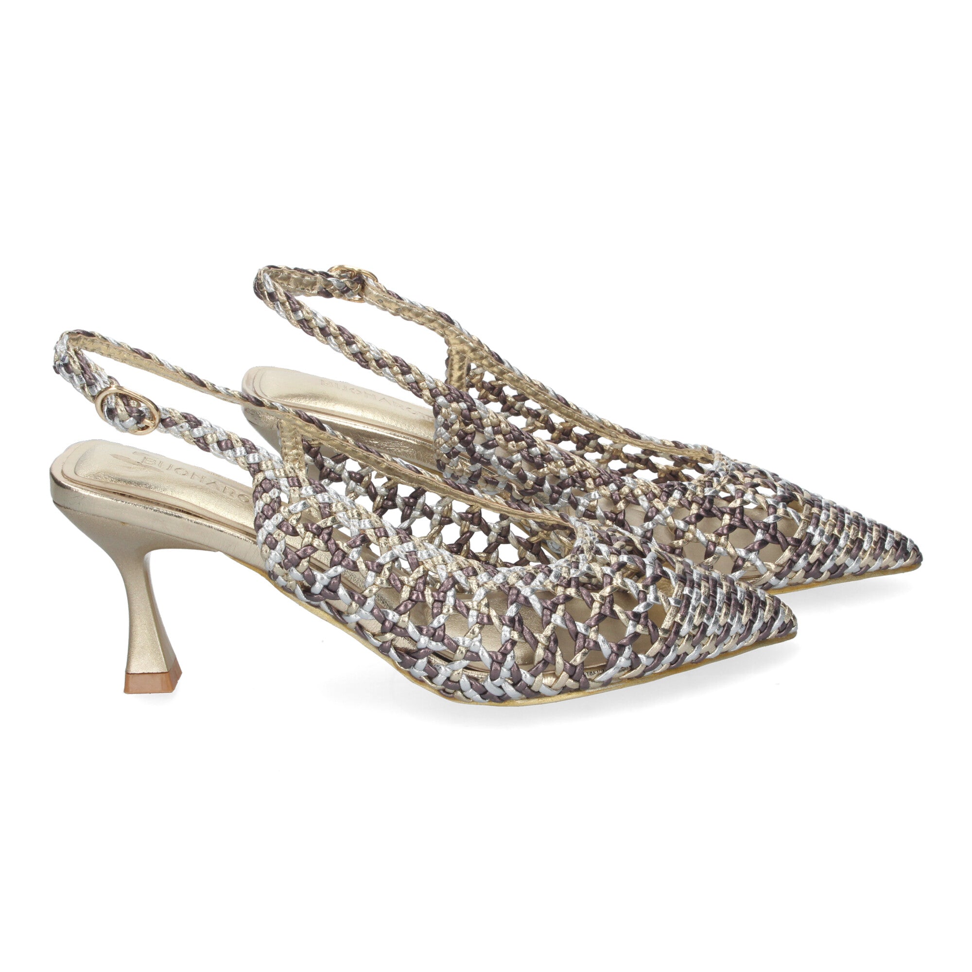 Zapato Multicolor de Salon de Tacon Fino para Mujer