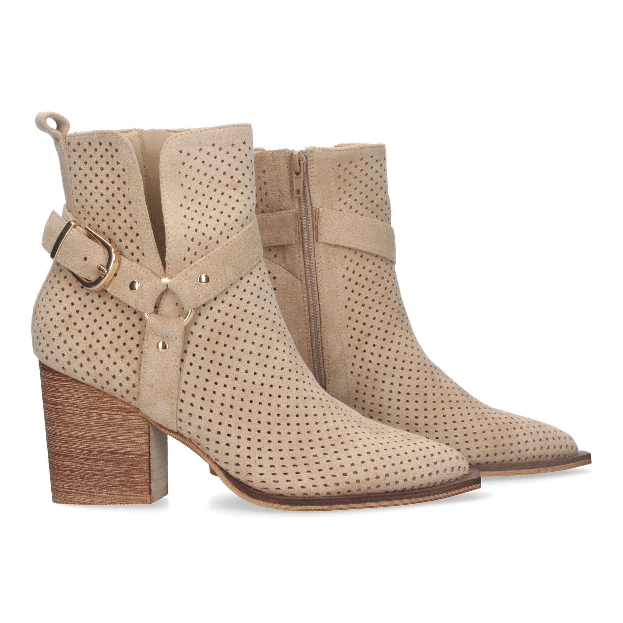 Botines de Mujer con Tacón Campero Elegantes