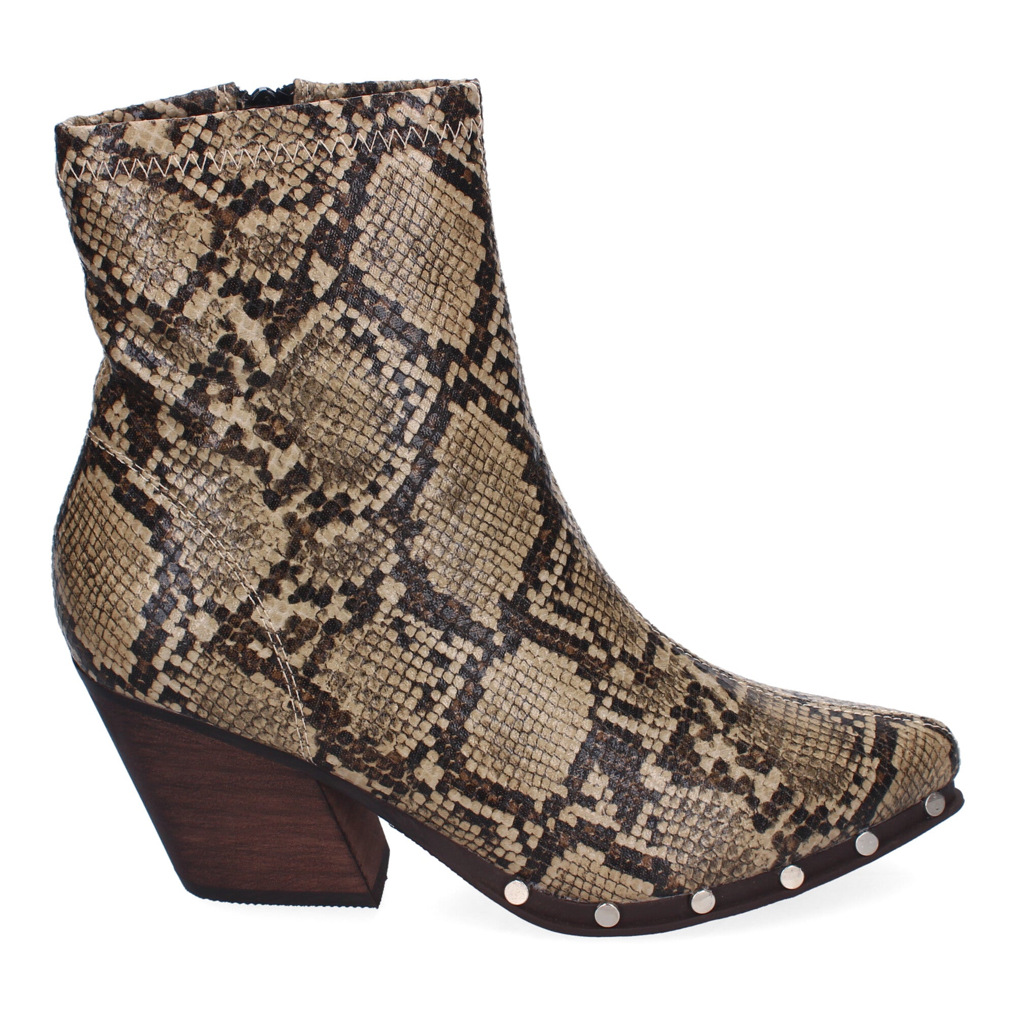 Botines Cowboy de Tacón Cubano  con Tachuelas para Mujer