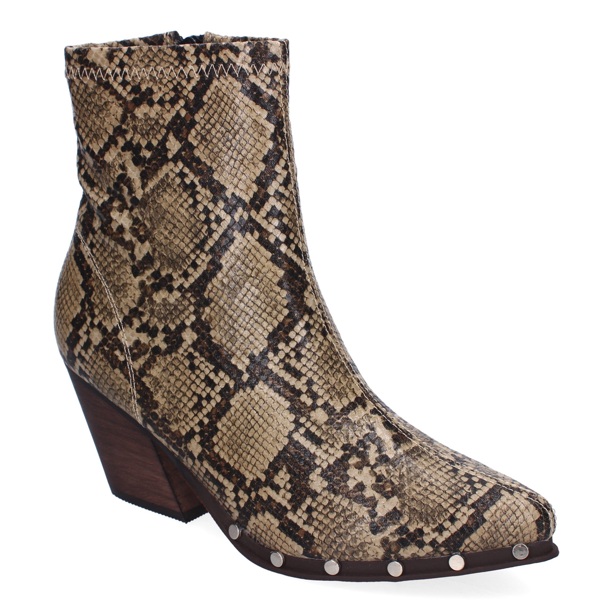 Botines Cowboy de Tacón Cubano  con Tachuelas para Mujer