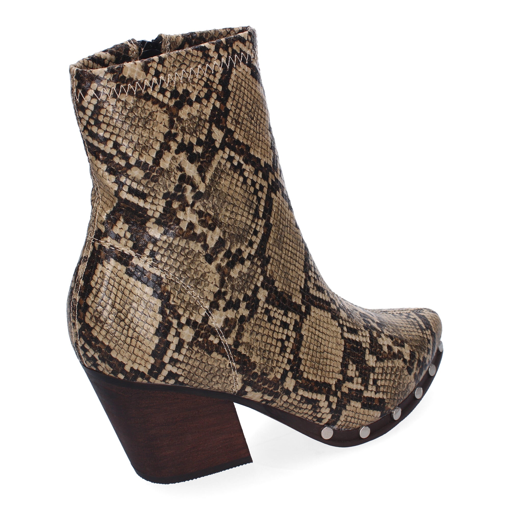 Botines Cowboy de Tacón Cubano  con Tachuelas para Mujer
