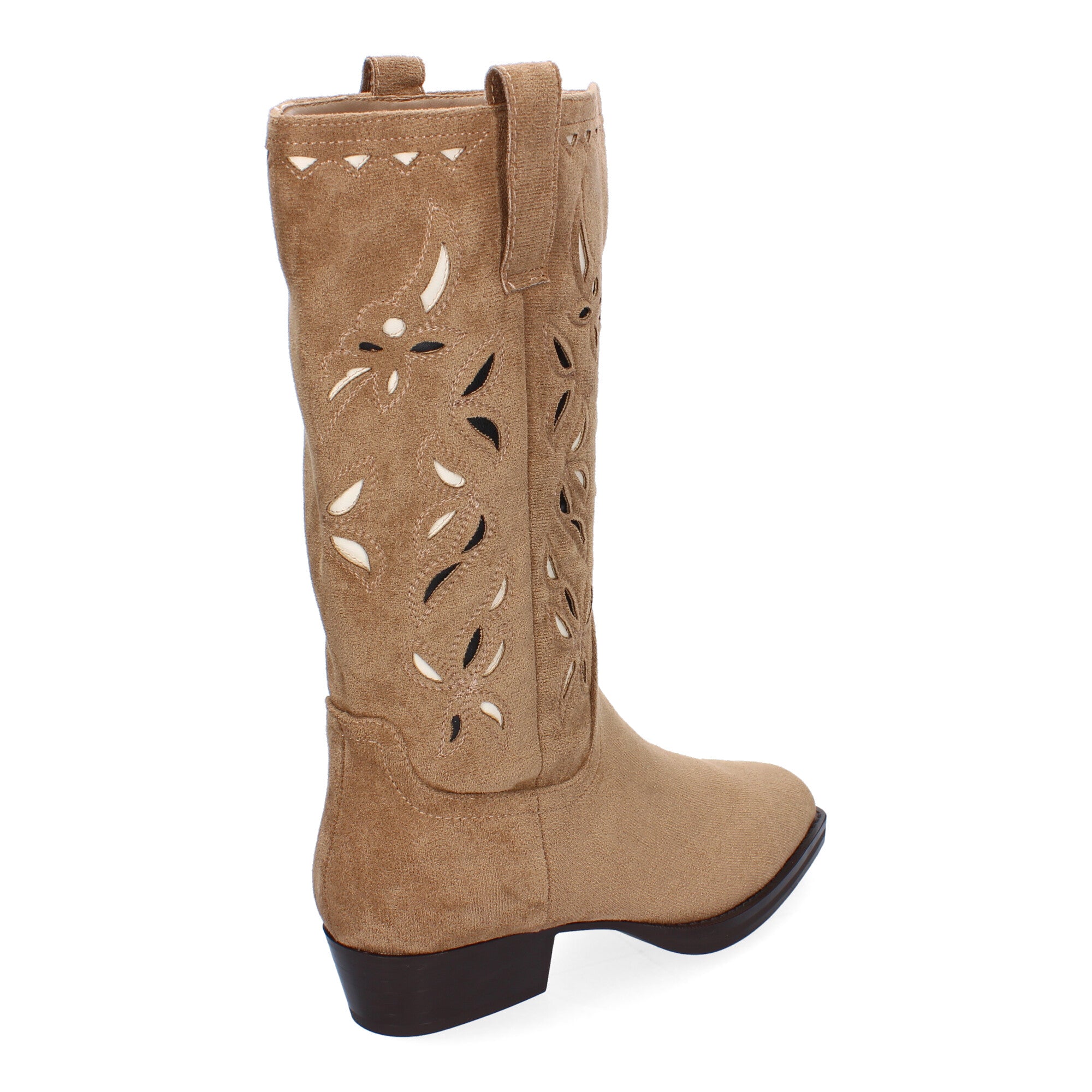 Bota Campera de Mujer con Adornos en la Caña, Cómoda y Elegante