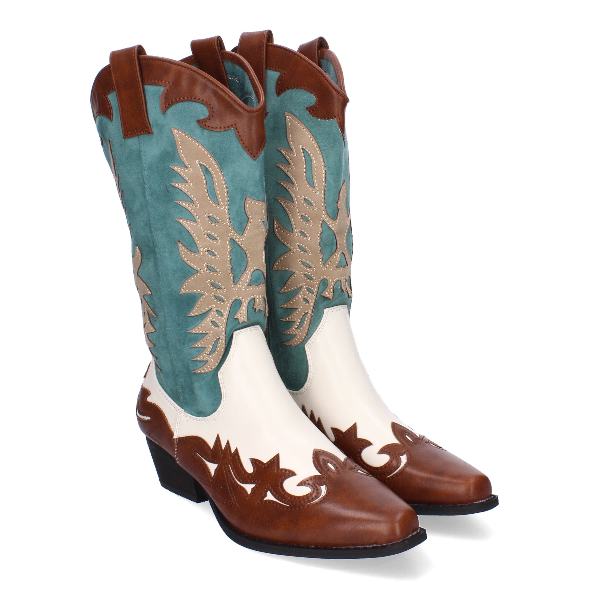 Botas Cowboy para Mujer Cómodas y Elegantes con Detalles en la Caña