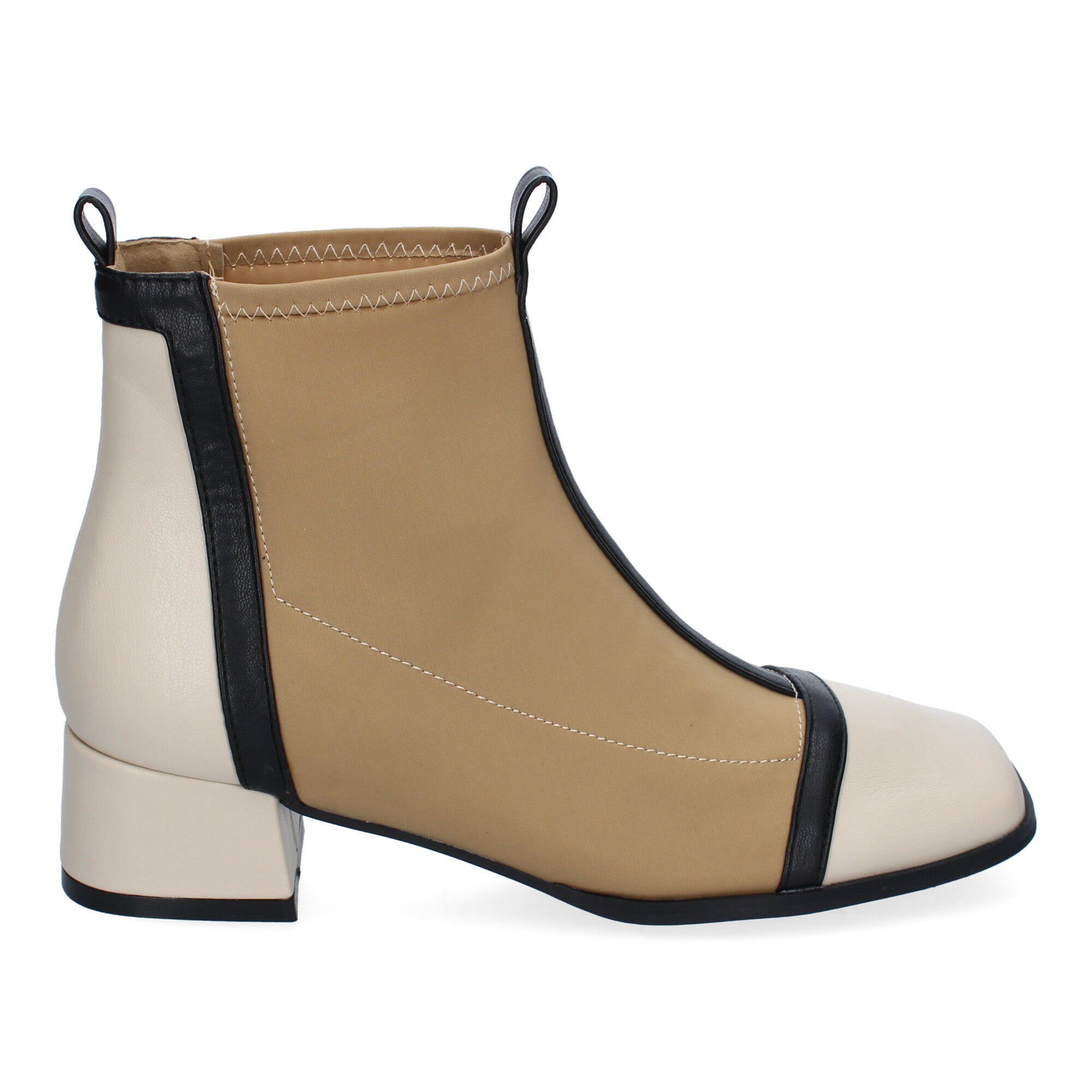Botines Bicolor De Mujer Comodos
