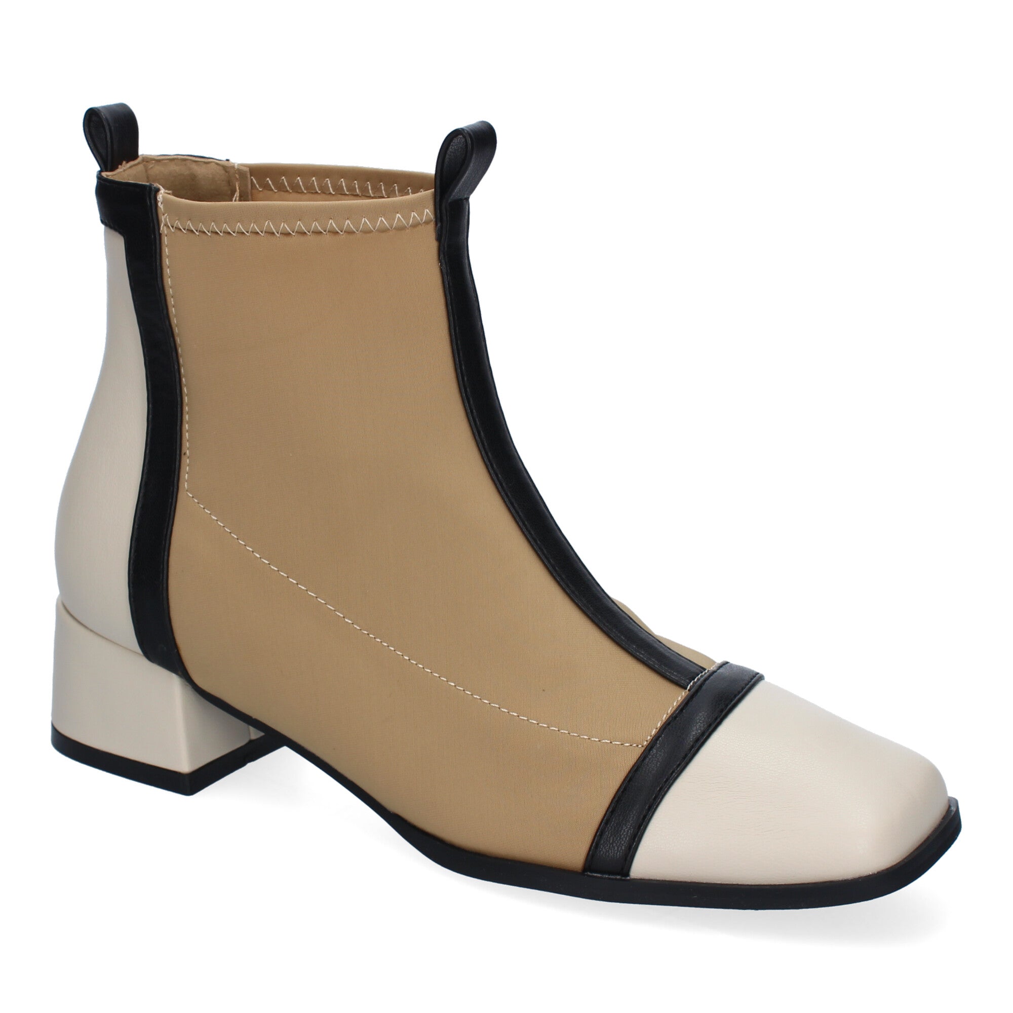 Botines Bicolor De Mujer Comodos