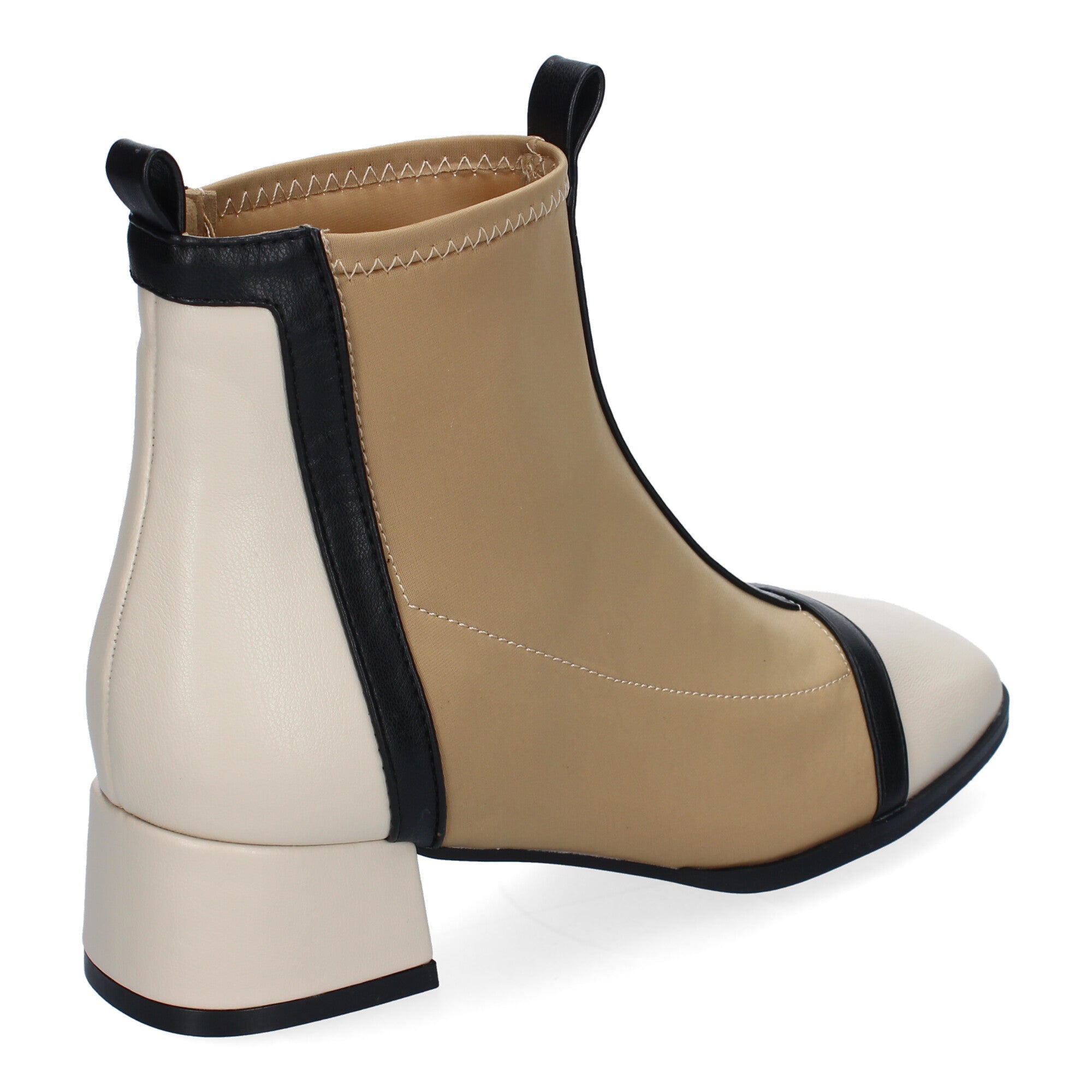 Botines Bicolor De Mujer Comodos