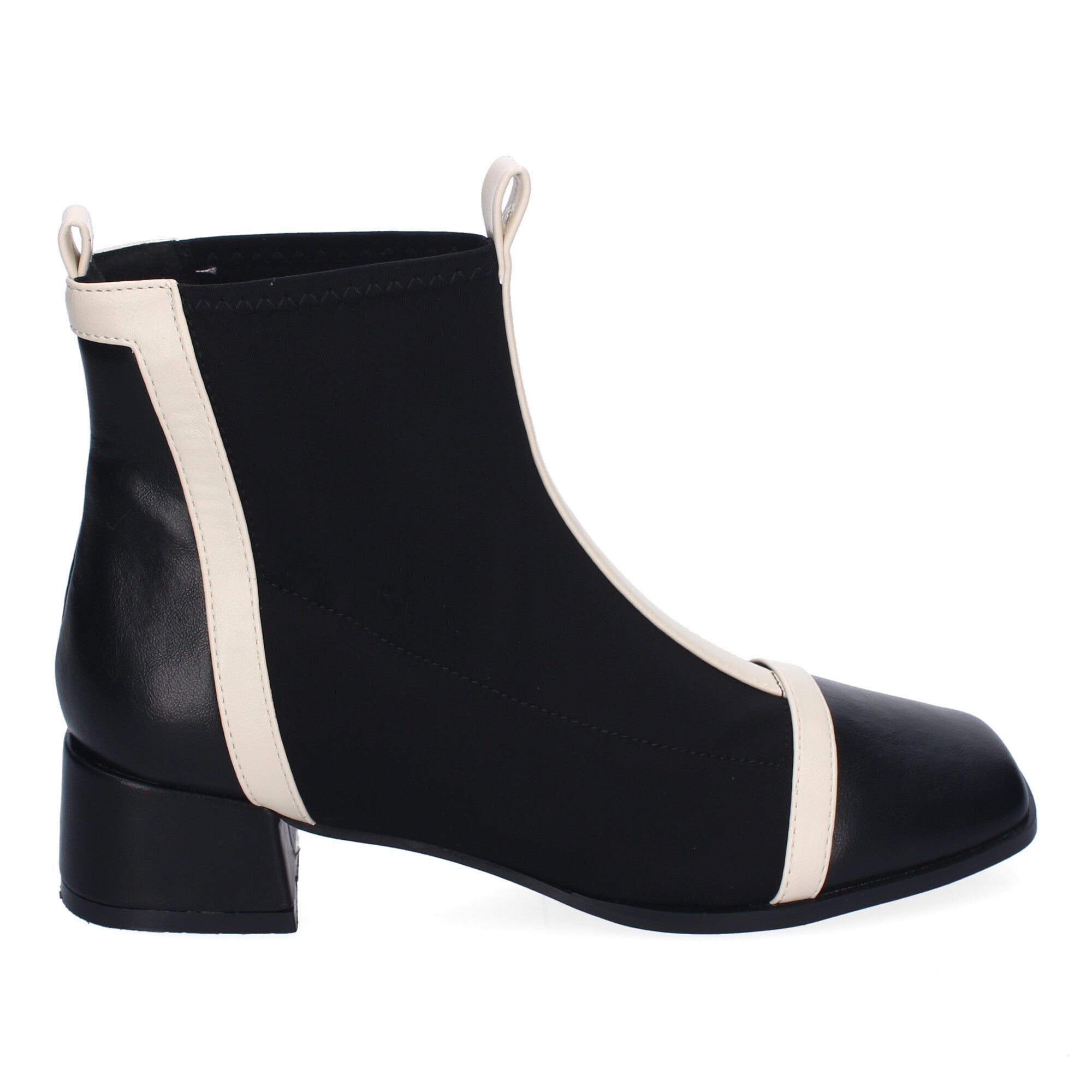 Botines Bicolor Comodos De Mujer