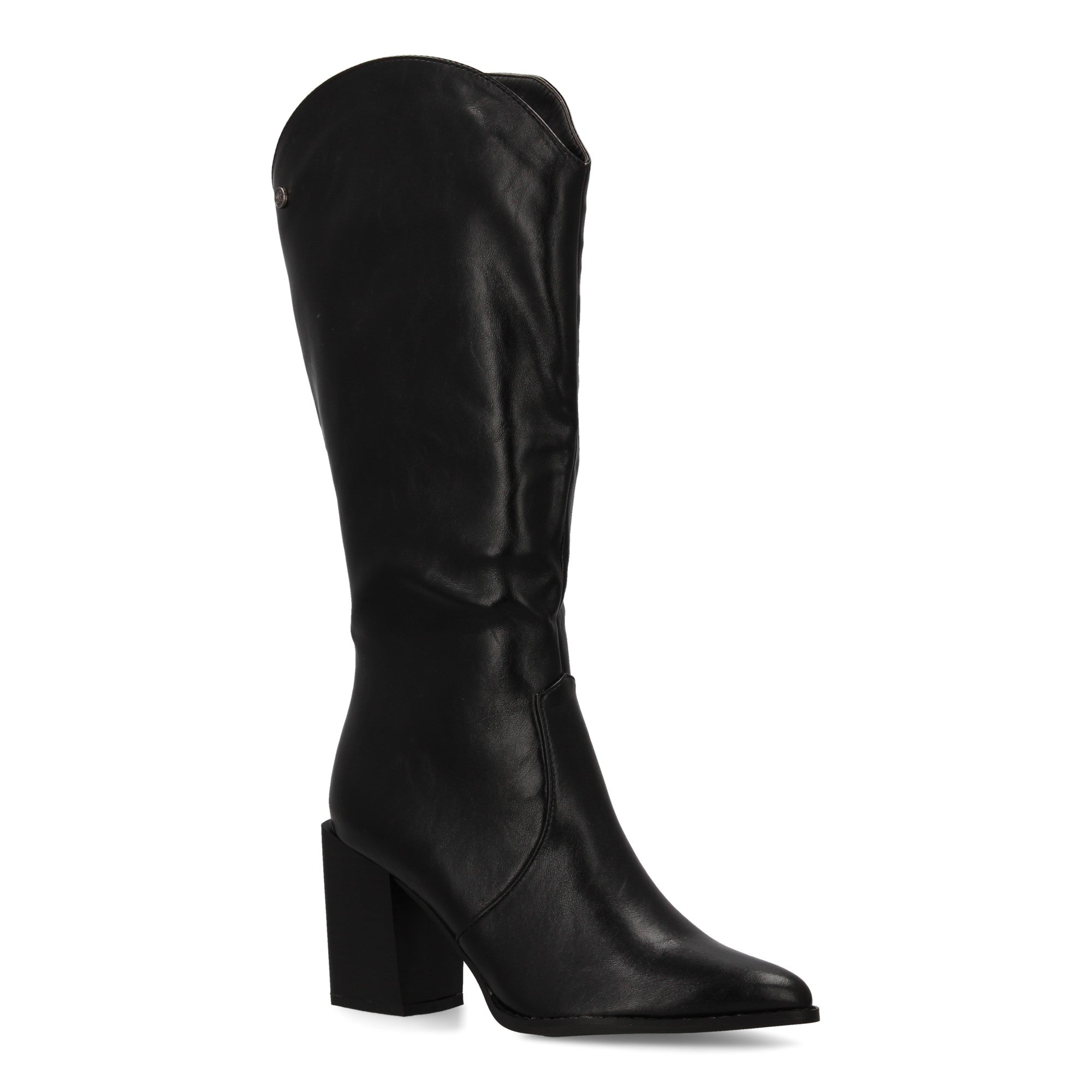 Bota negra con tacón