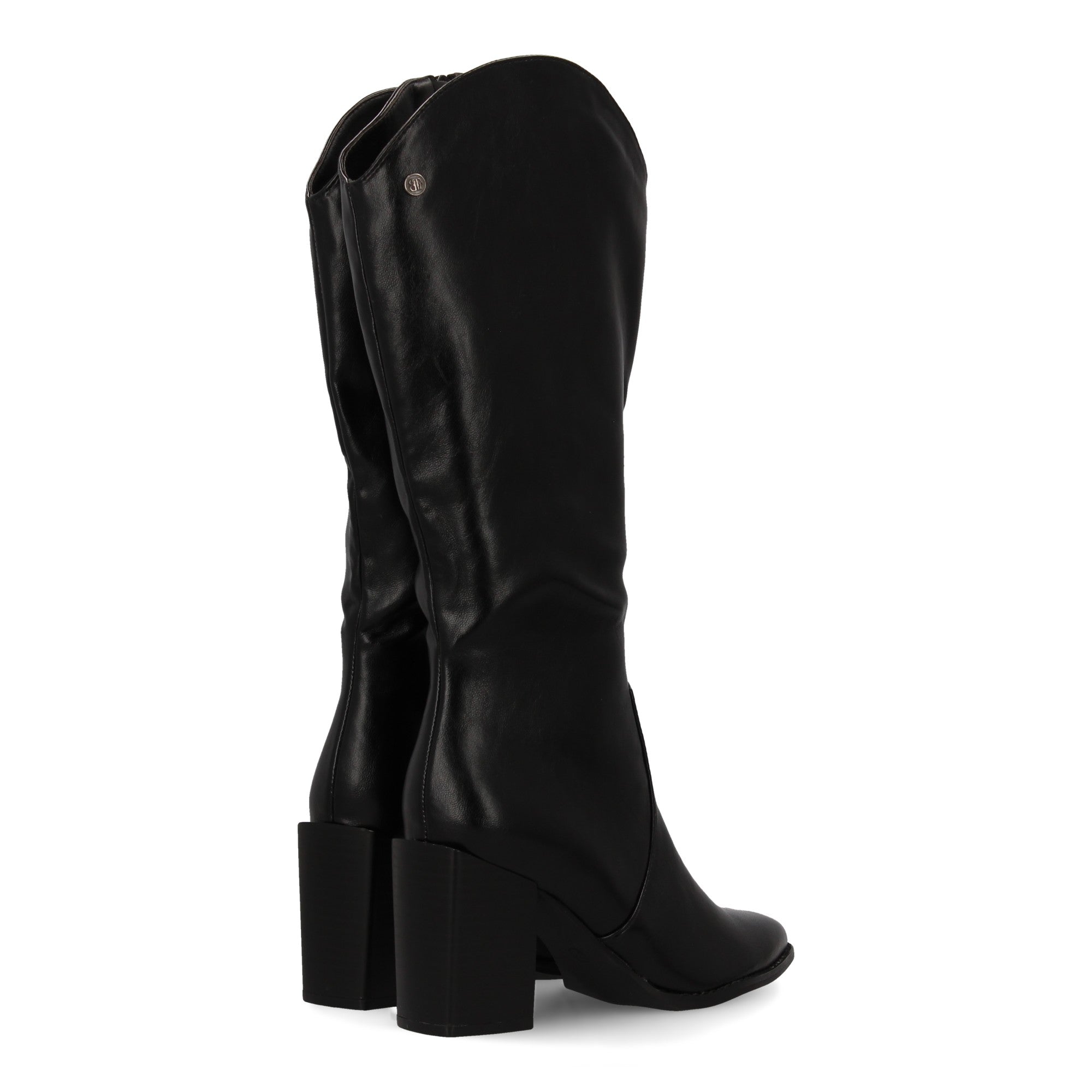 Bota negra con tacón