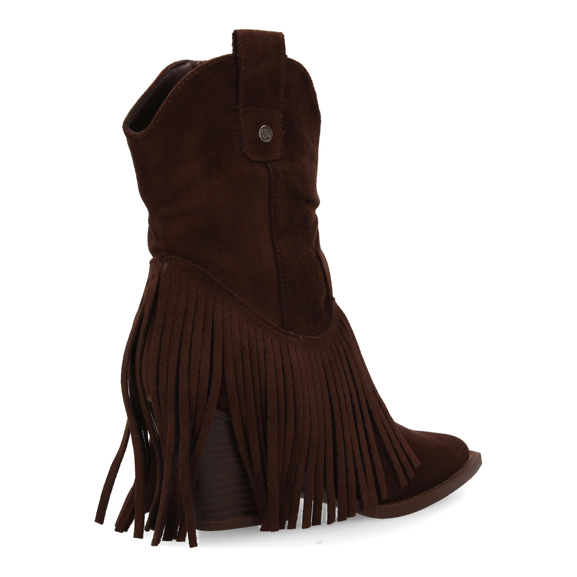 botin campero tacon cubano con flecos